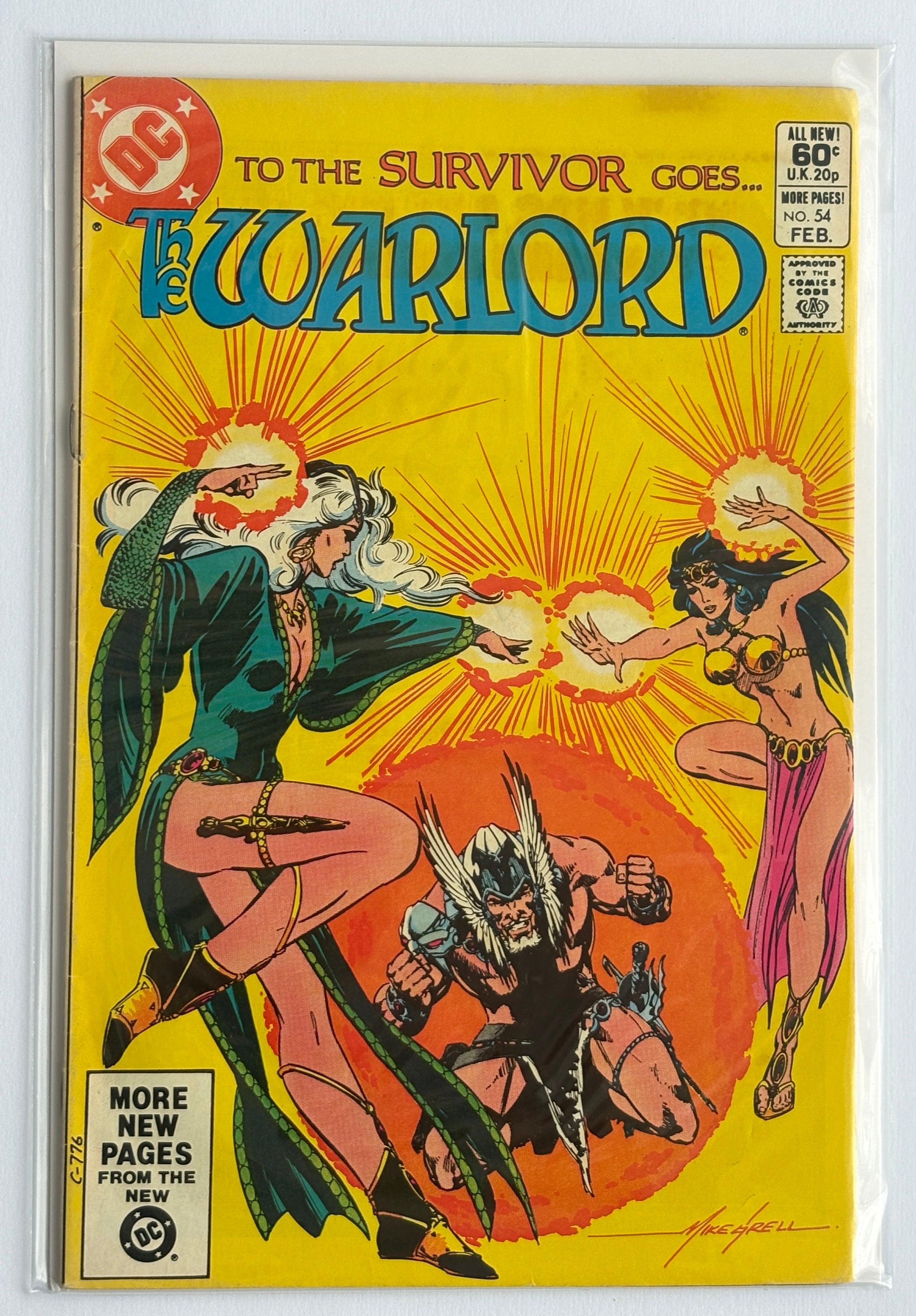 The Warlord #54 - DC Comics - February 1982 VG/FN 5.0