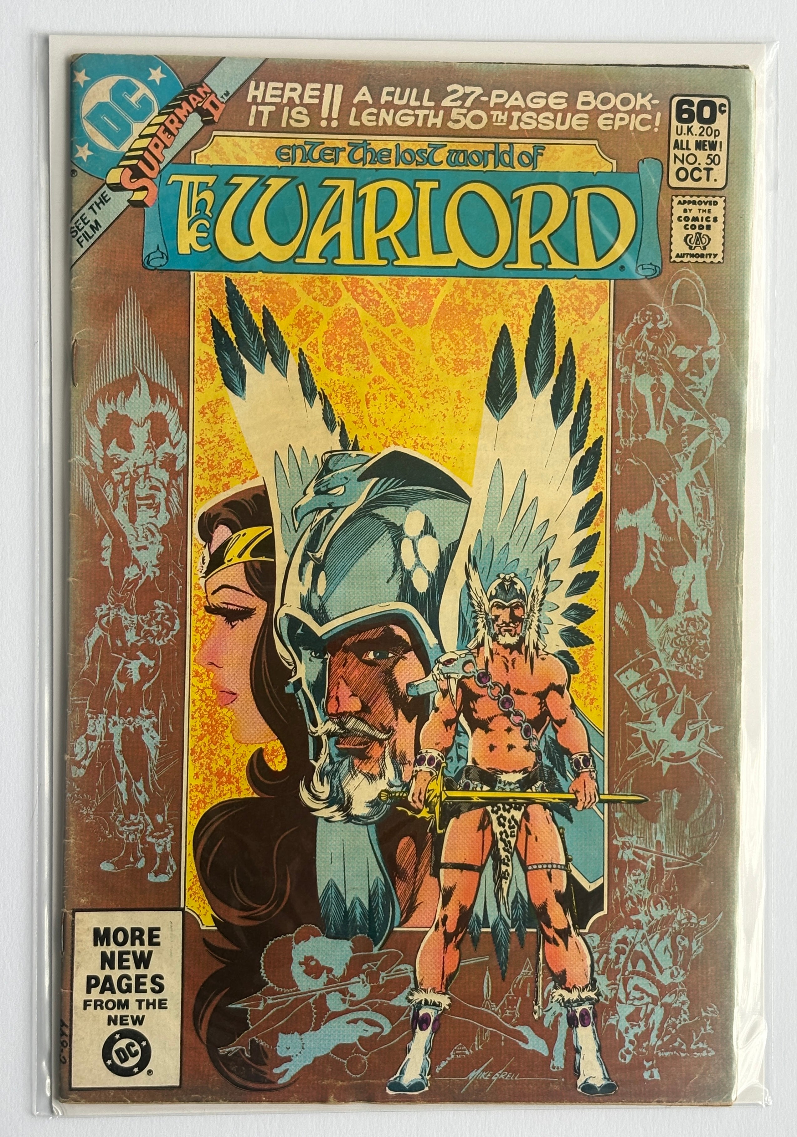 The Warlord #50 - DC Comics October 1981 FN- 5.5