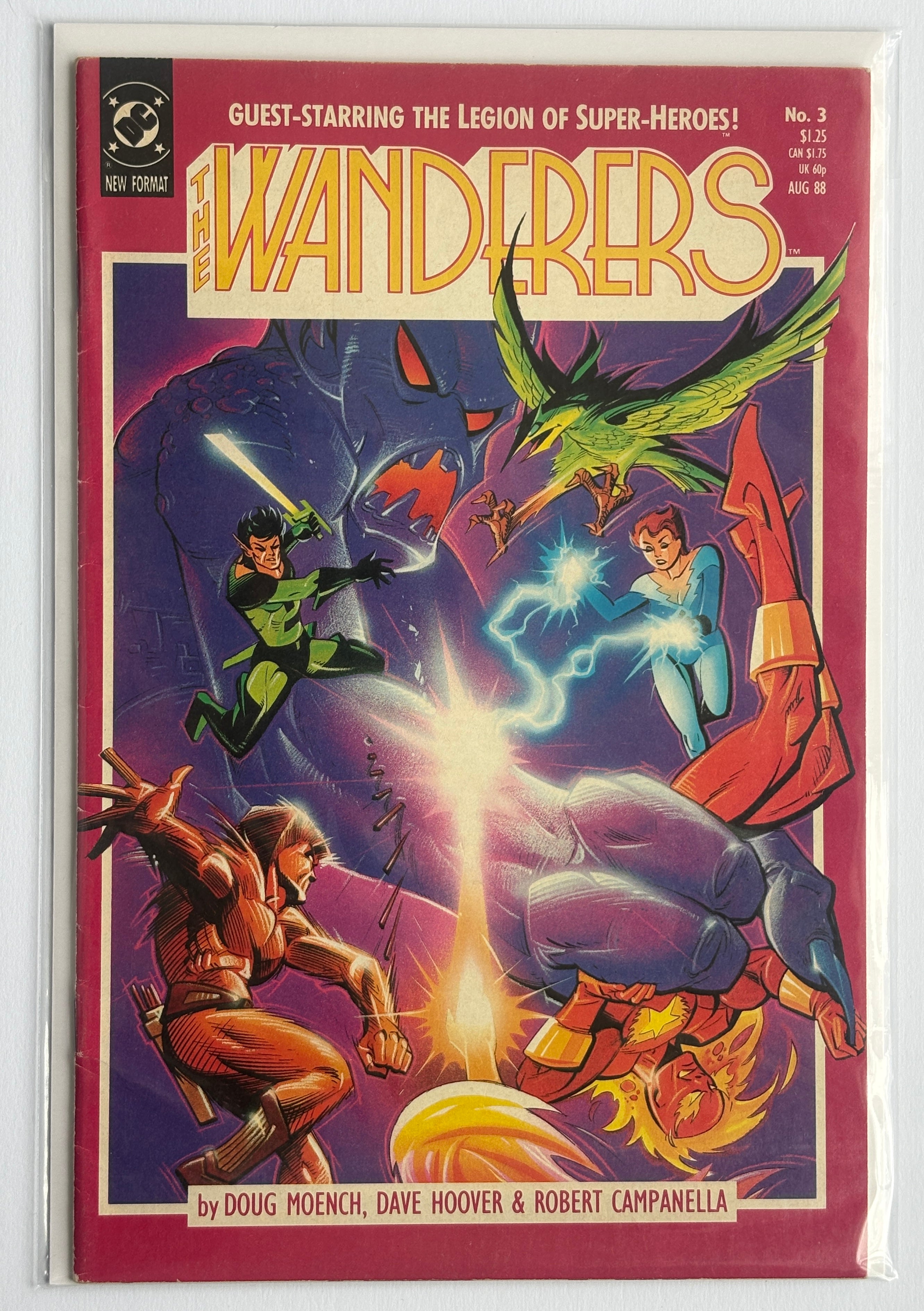 The Wanderers #3 - Legion of Super-Heroes - DC Comics August 1988 F/VF 7.0