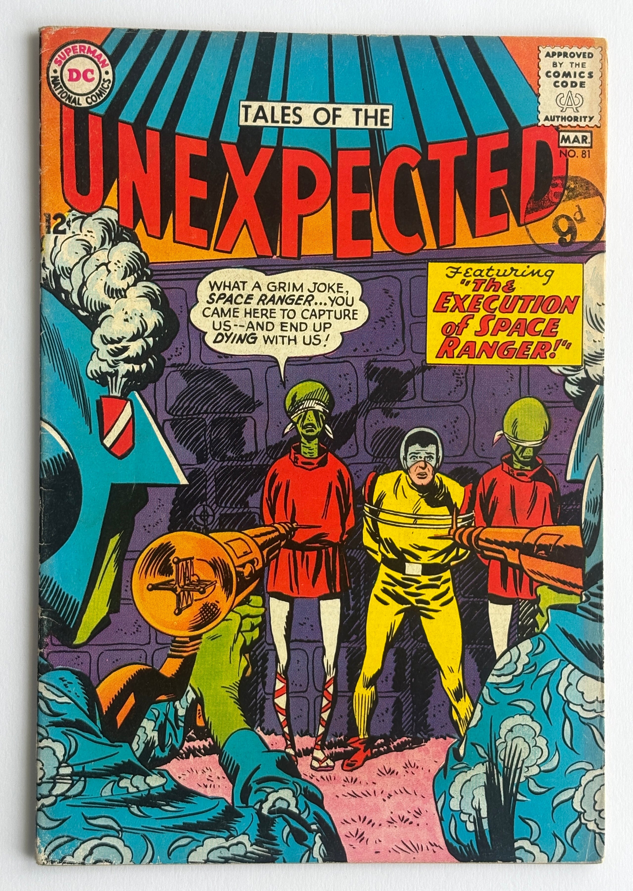 Tales of the Unexpected #81 - The Execution of Space Ranger - DC Comics March 1964 FN 6.0