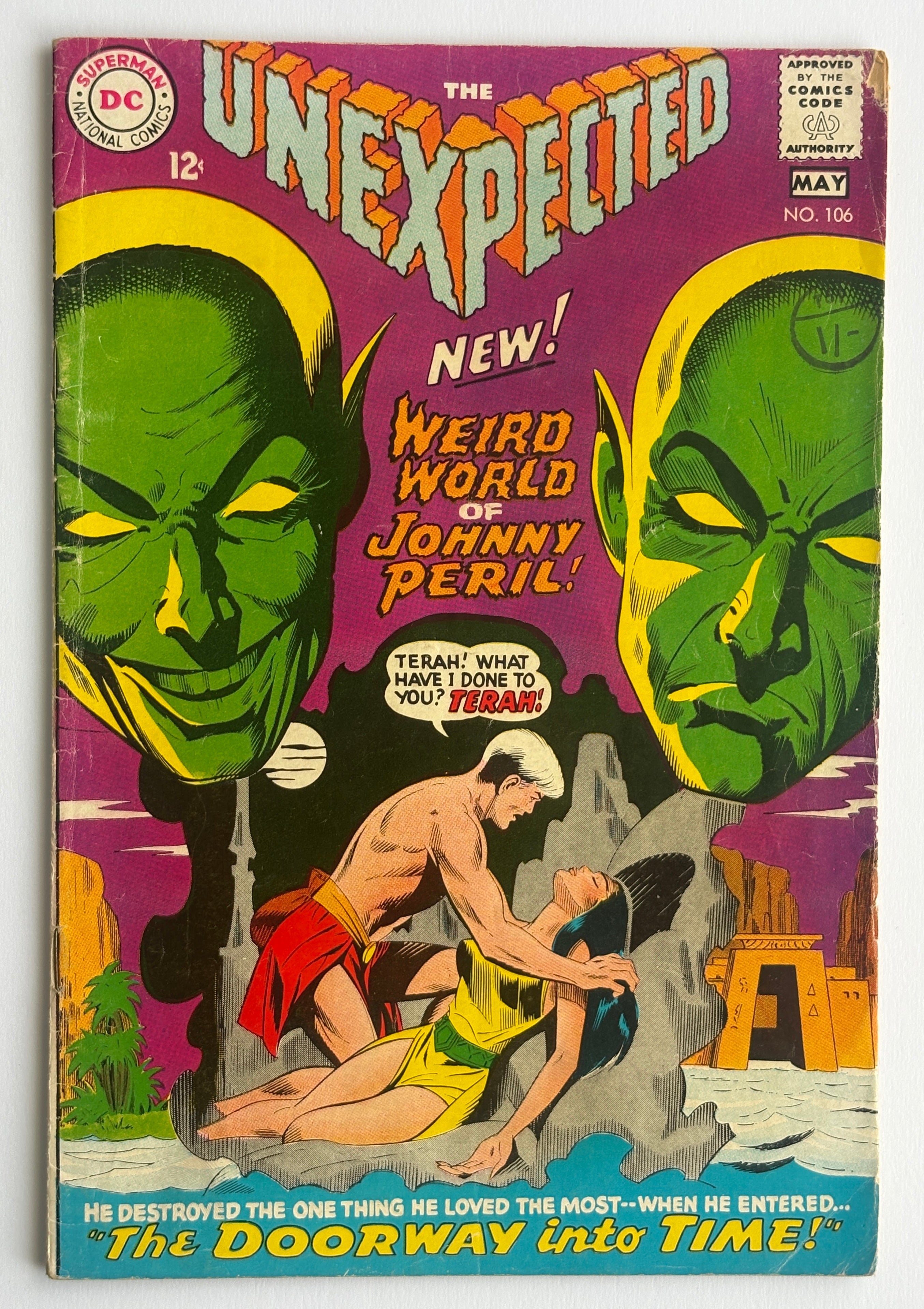 The Unexpected #106 - Weird World of Johnny Peril! - May 1968 VG 4.0