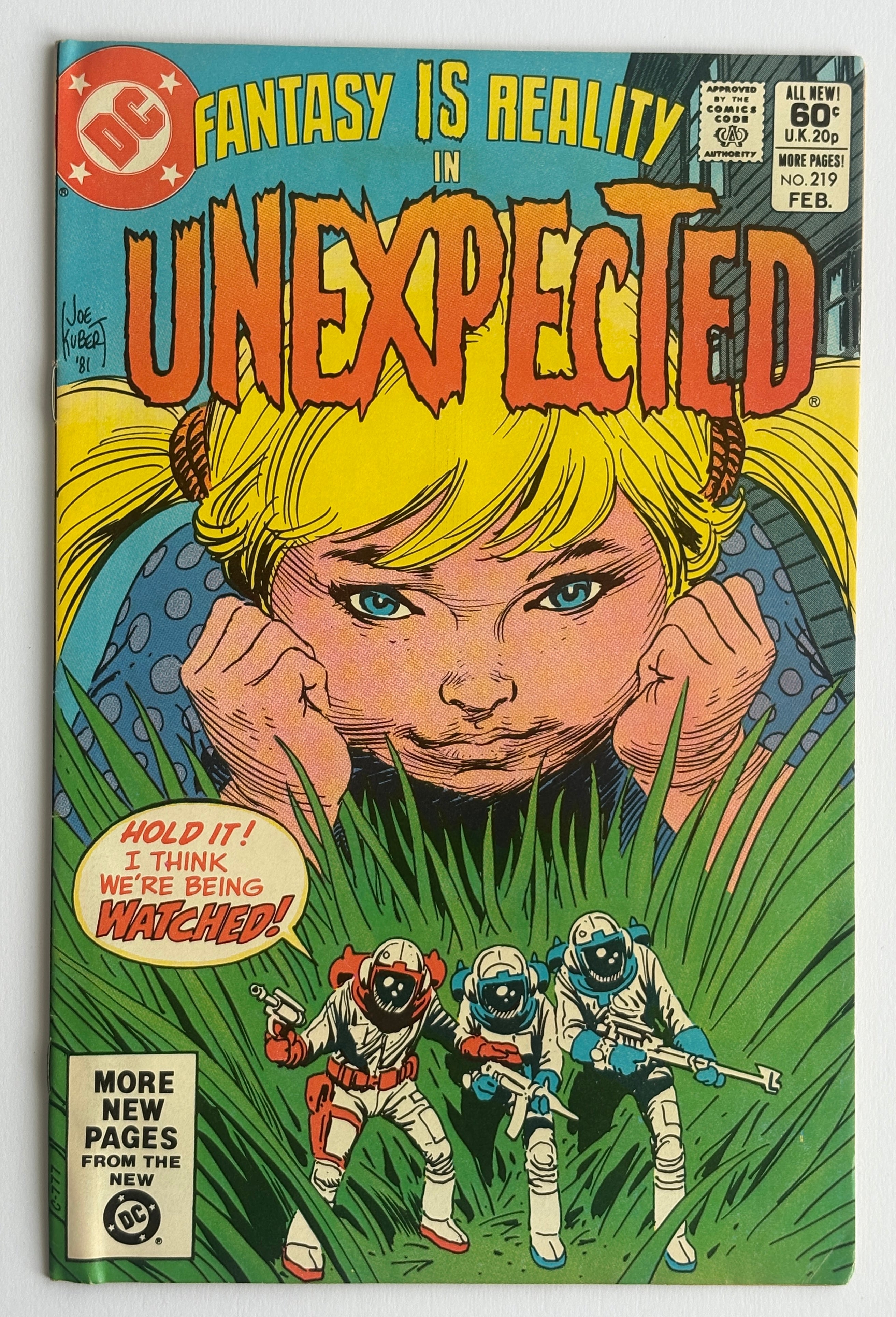 Unexpected #219 - Fantasy is Reality - DC Comics February 1982 F/VF 7.0