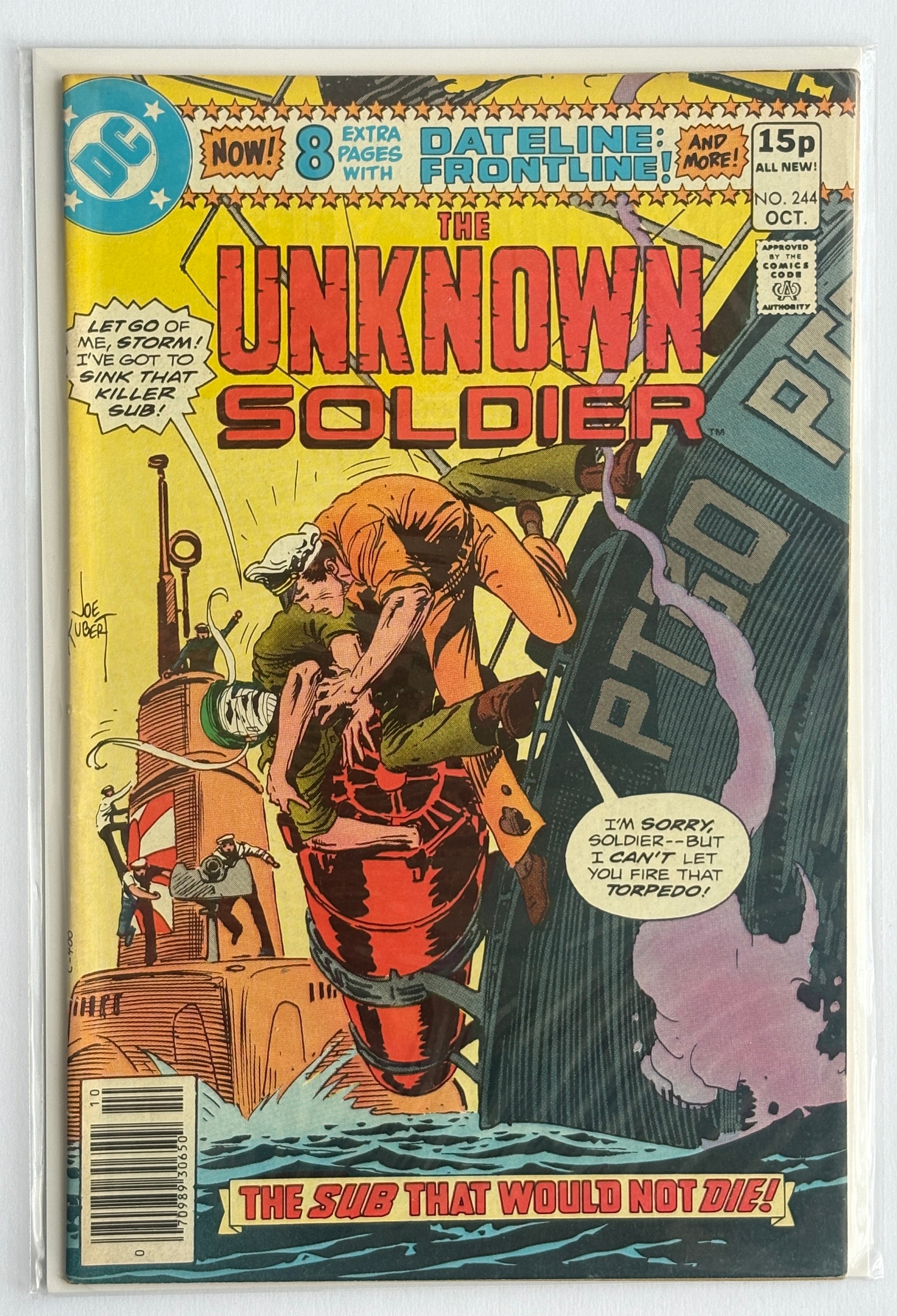 The Unknown Soldier #244 - UK Variant - DC Comics October 1980 F/VF 7.0