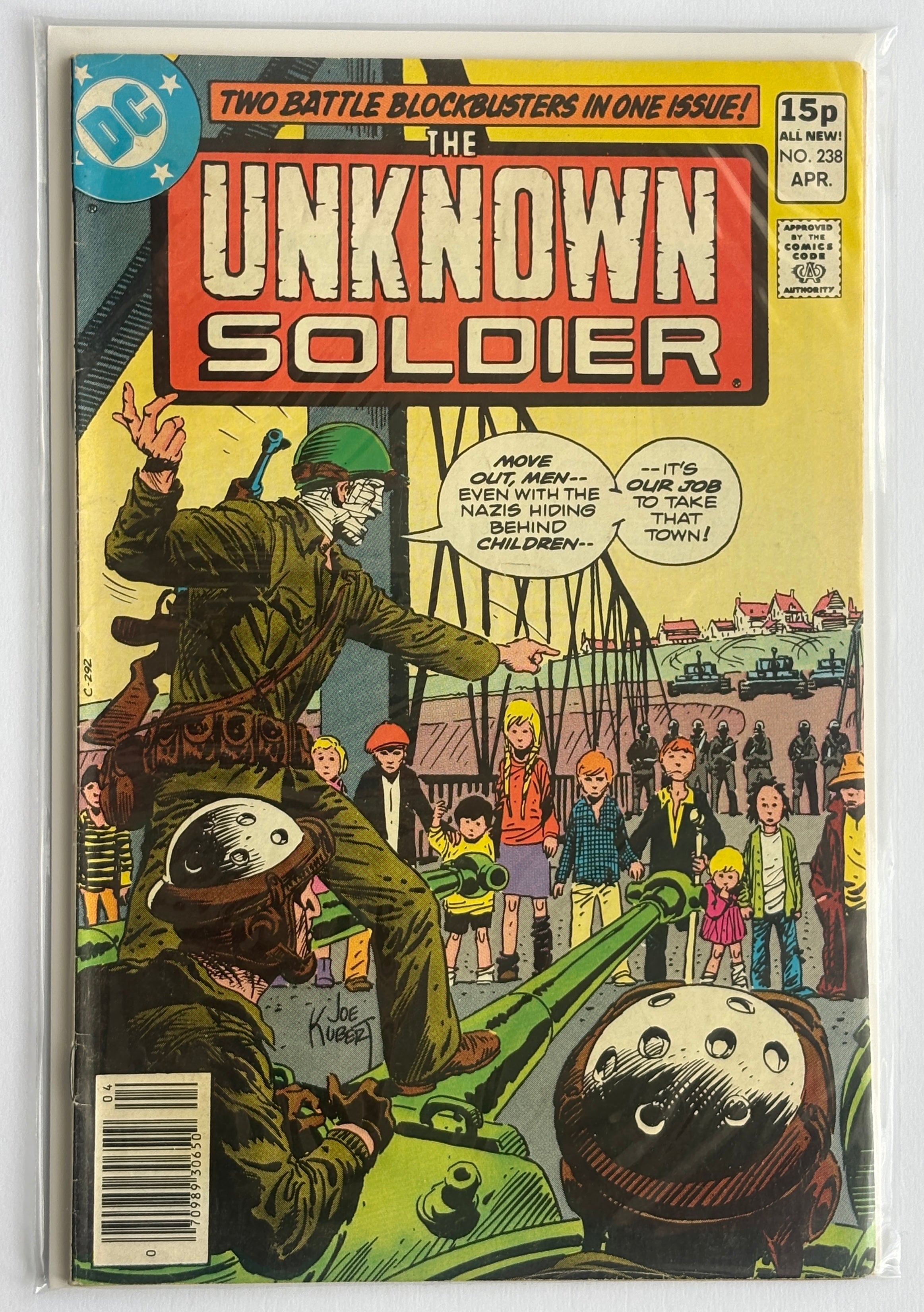 The Unknown Soldier #238 - UK Variant DC Comics April 1980 F/VF 7.0