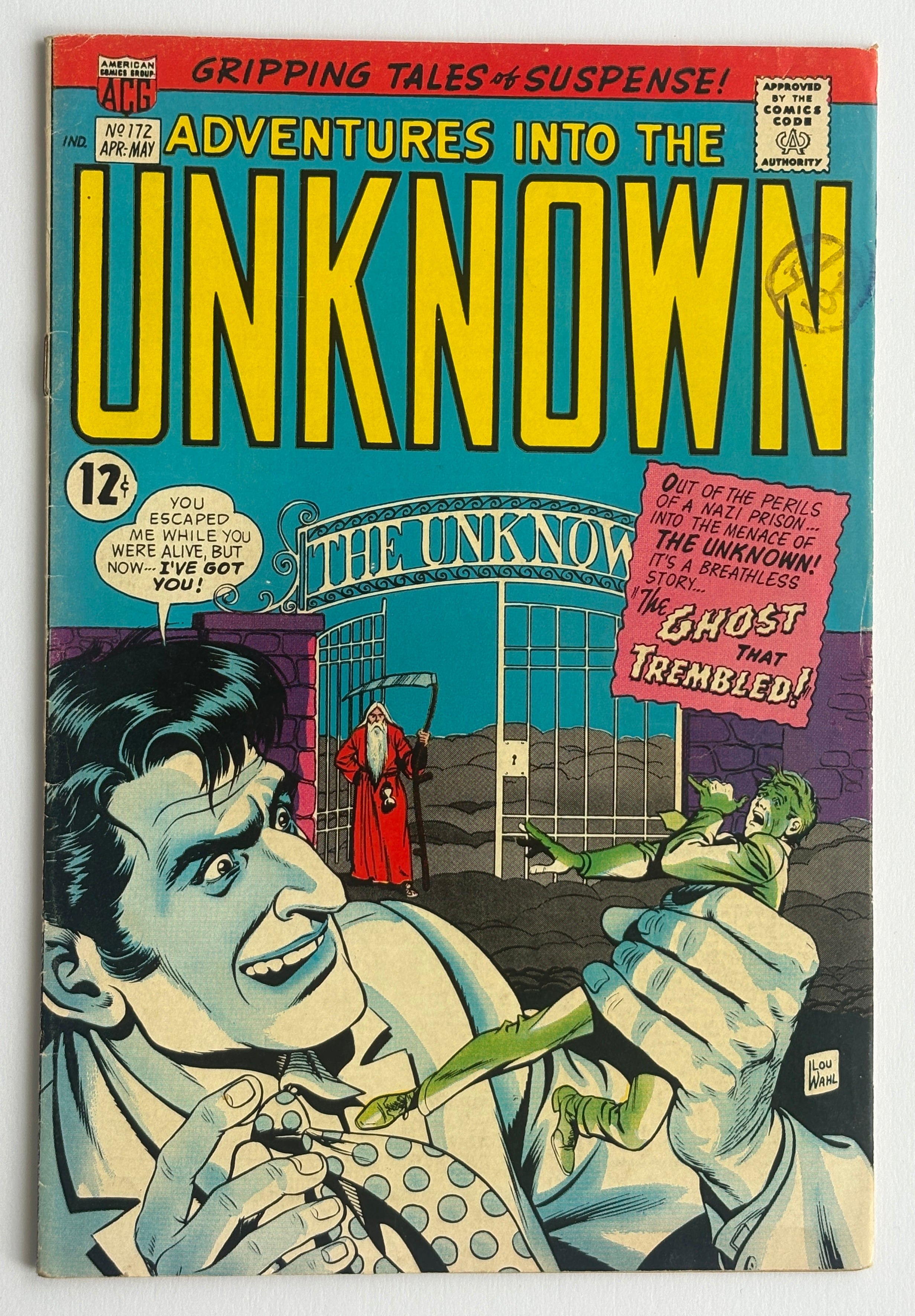 Adventures into the Unknown #172 - ACG Comics April/May 1967 FN+ 6.5