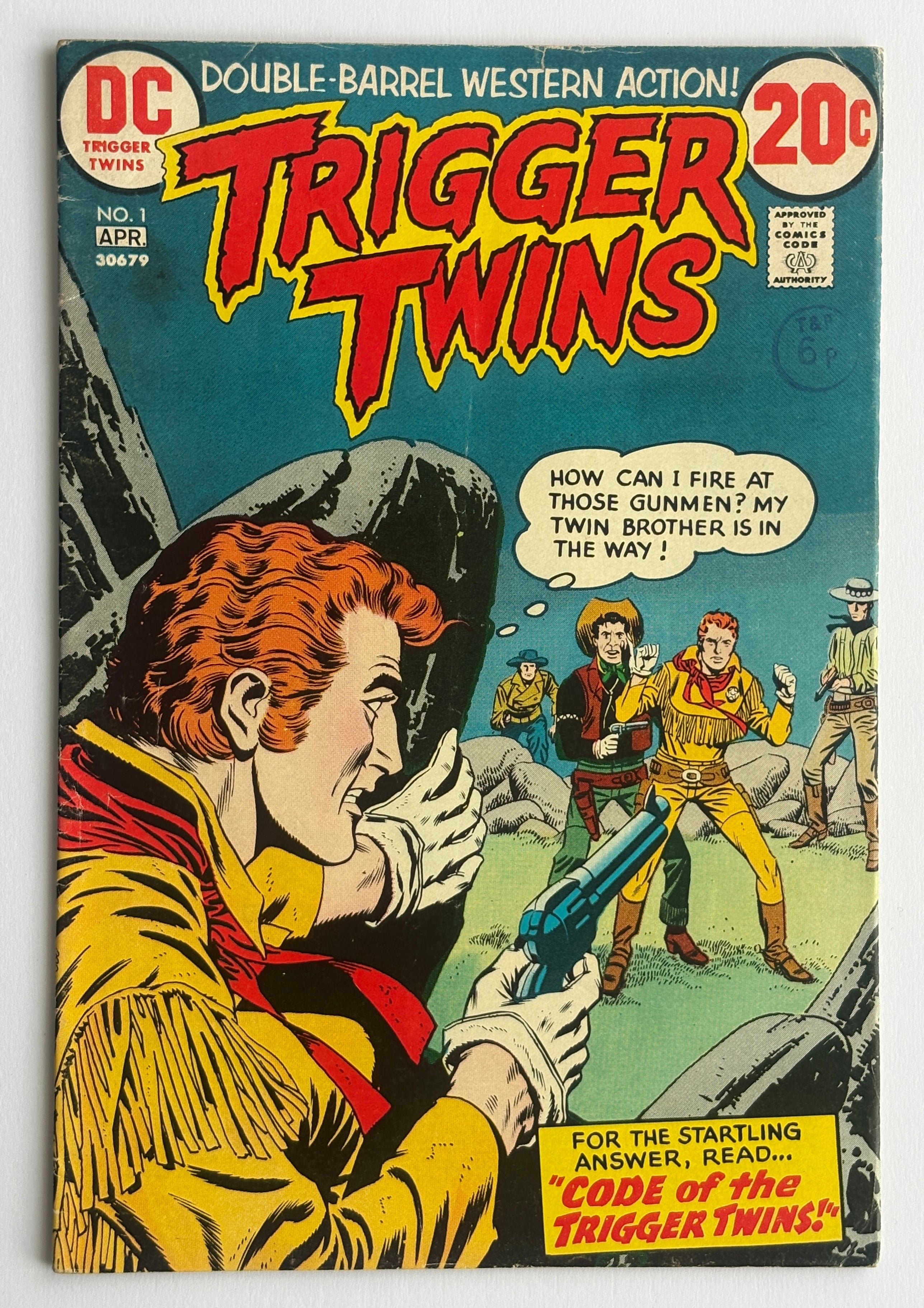Trigger Twins #1 - Western Action - April 1973 DC Comics - First Issue! FN 6.0