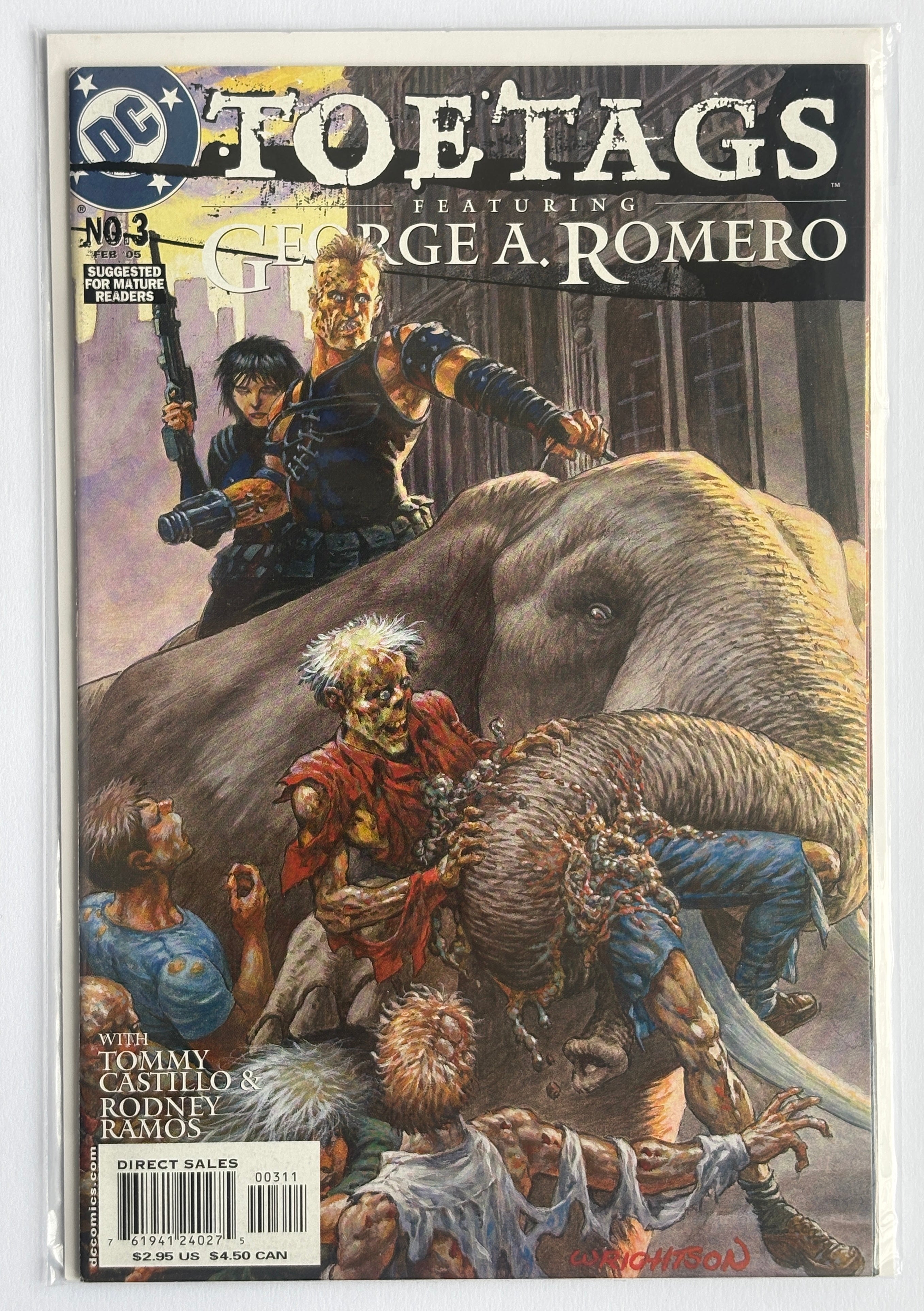 Toe Tags featuring George A. Romero #3 - DC Comics February 2005 VF+ 8.5
