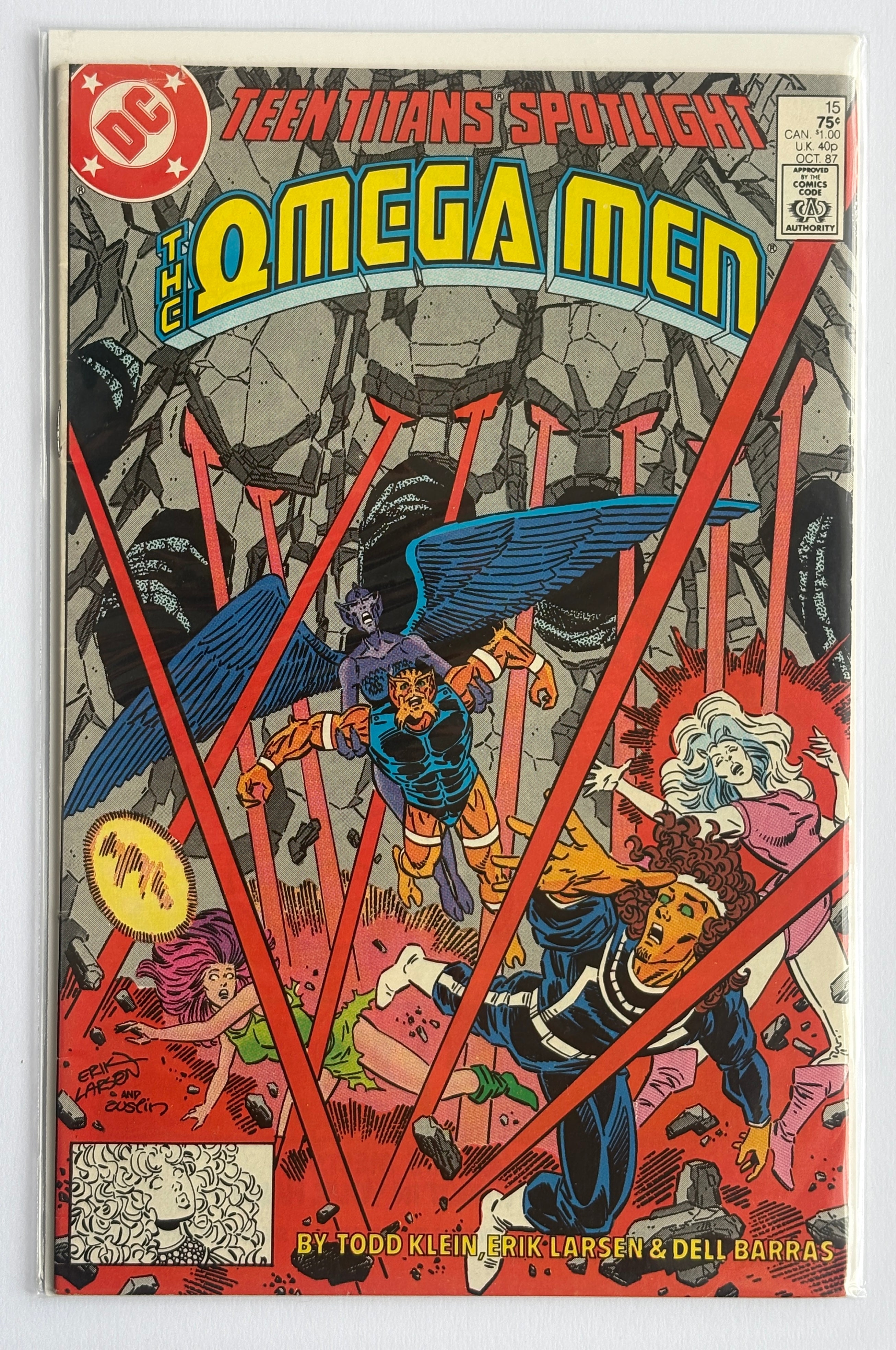 Teen Titans Spotlight #15 - The Omega Men - DC Comics October 1987 F/VF 7.0