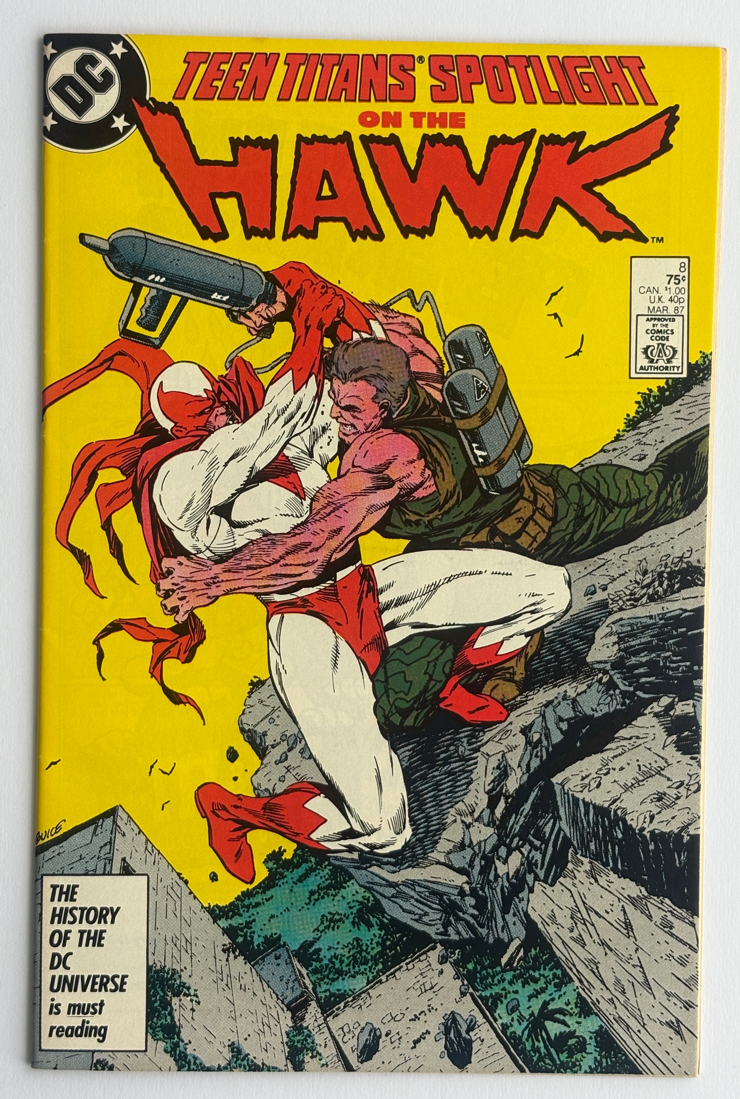 Teen Titans Spotlight #8 - Hawk - DC Comics March 1987 VF- 7.5