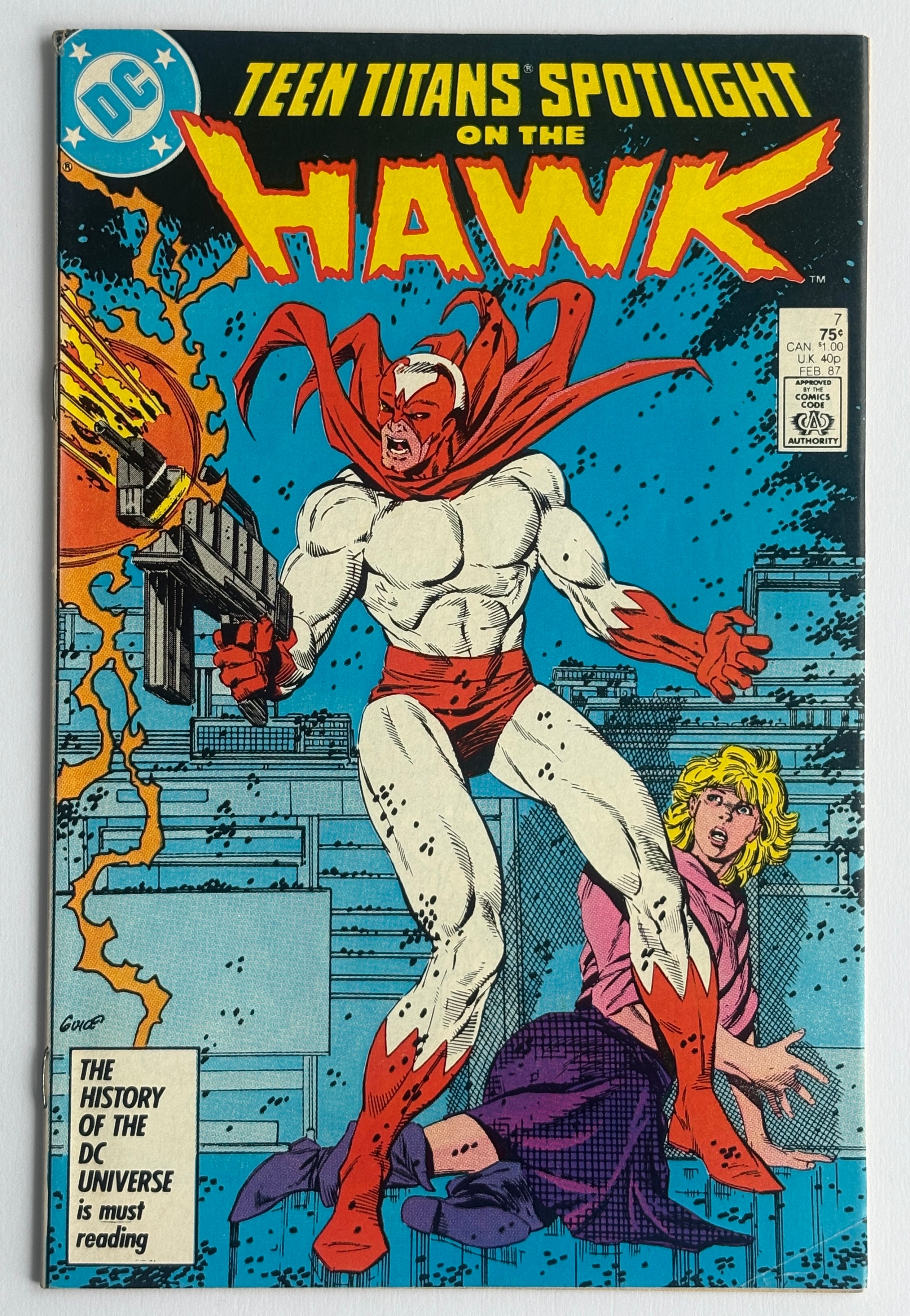 Teen Titans Spotlight #7 - Hawk - DC Comics February 1987 VF- 7.5