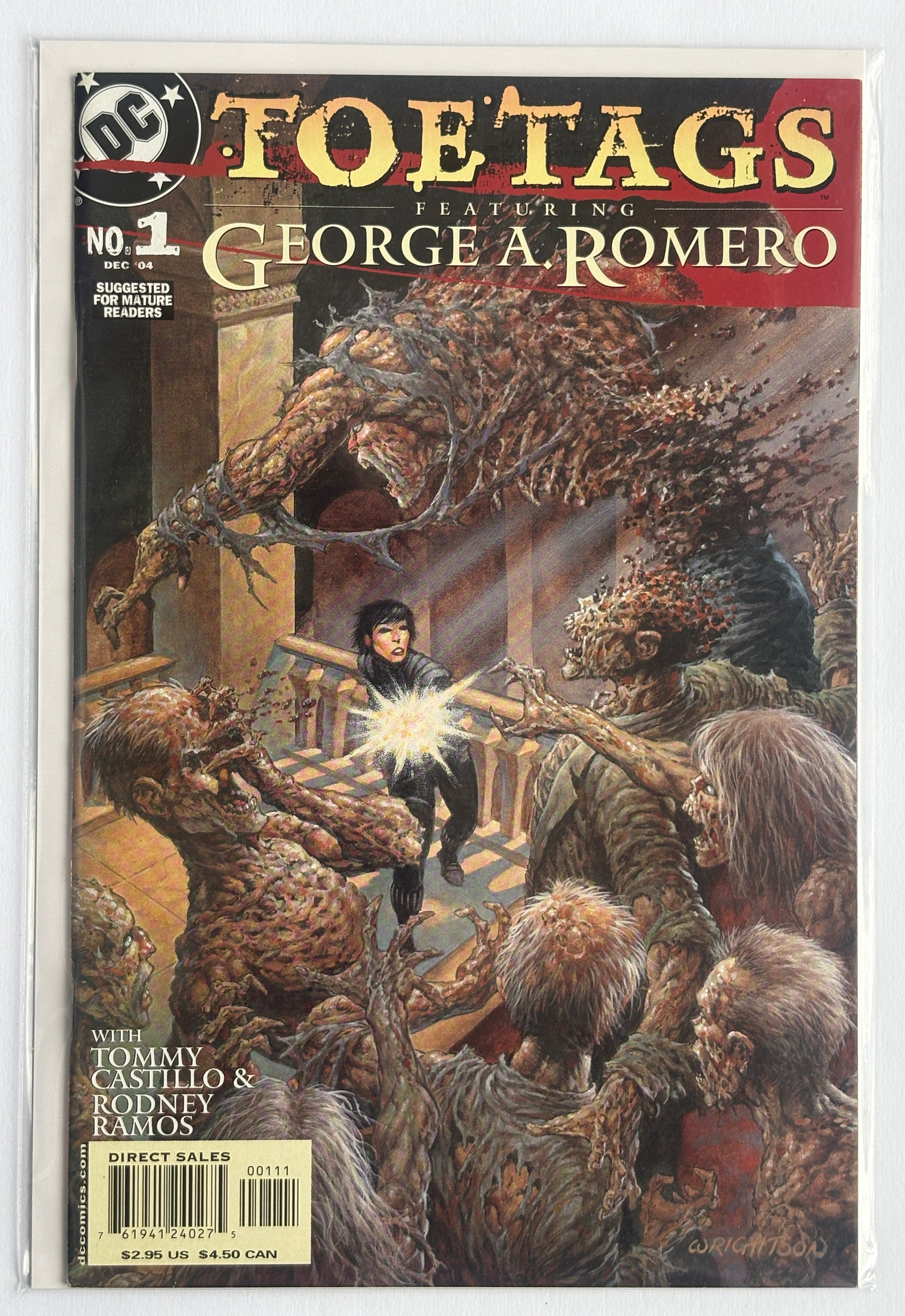 Toe Tags featuring George A. Romero #1 - DC Comics December 2004 VF+ 8.5