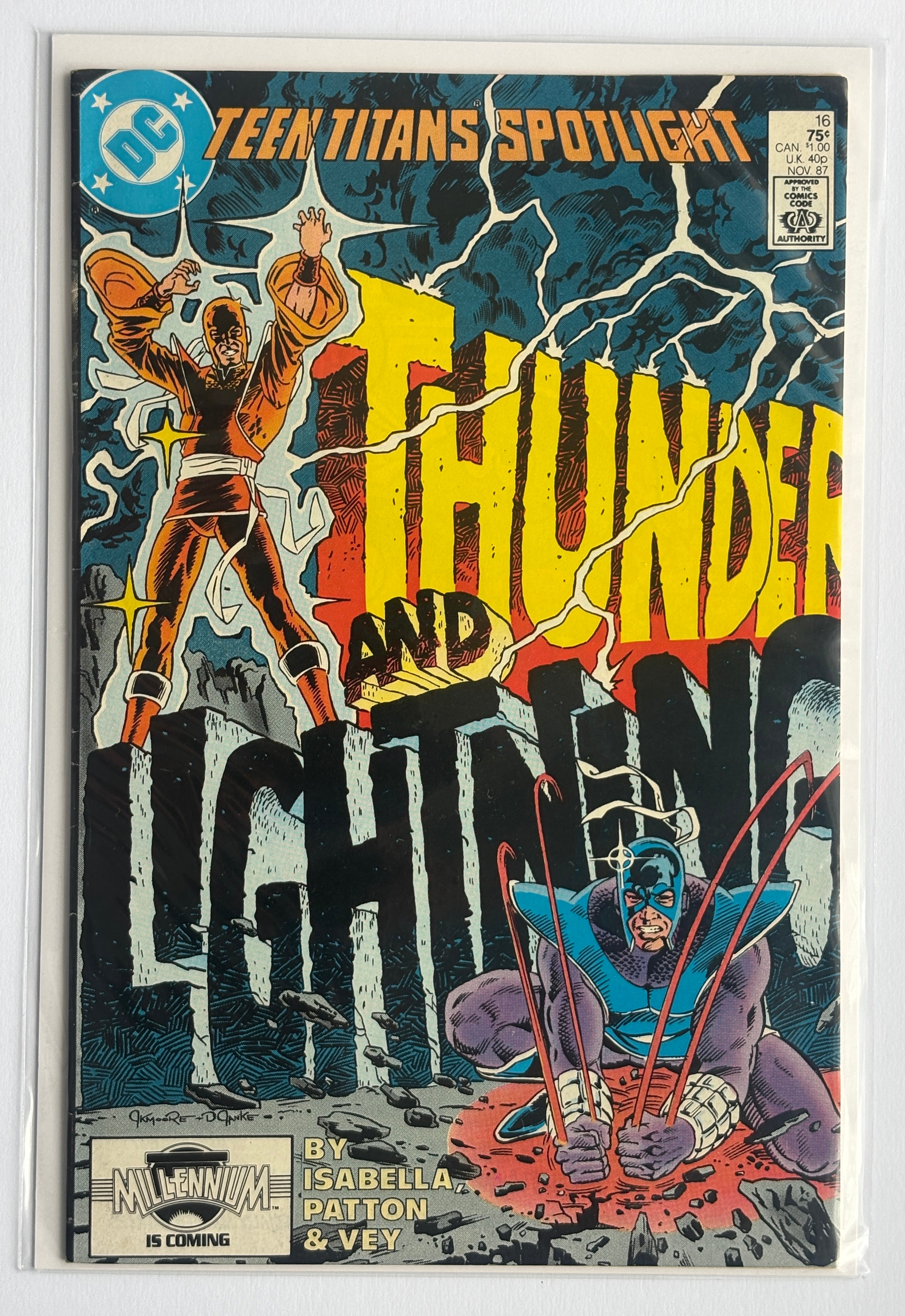 Teen Titans Spotlight #16 - Thunder and Lightning DC November 1987 F/VF 7.0