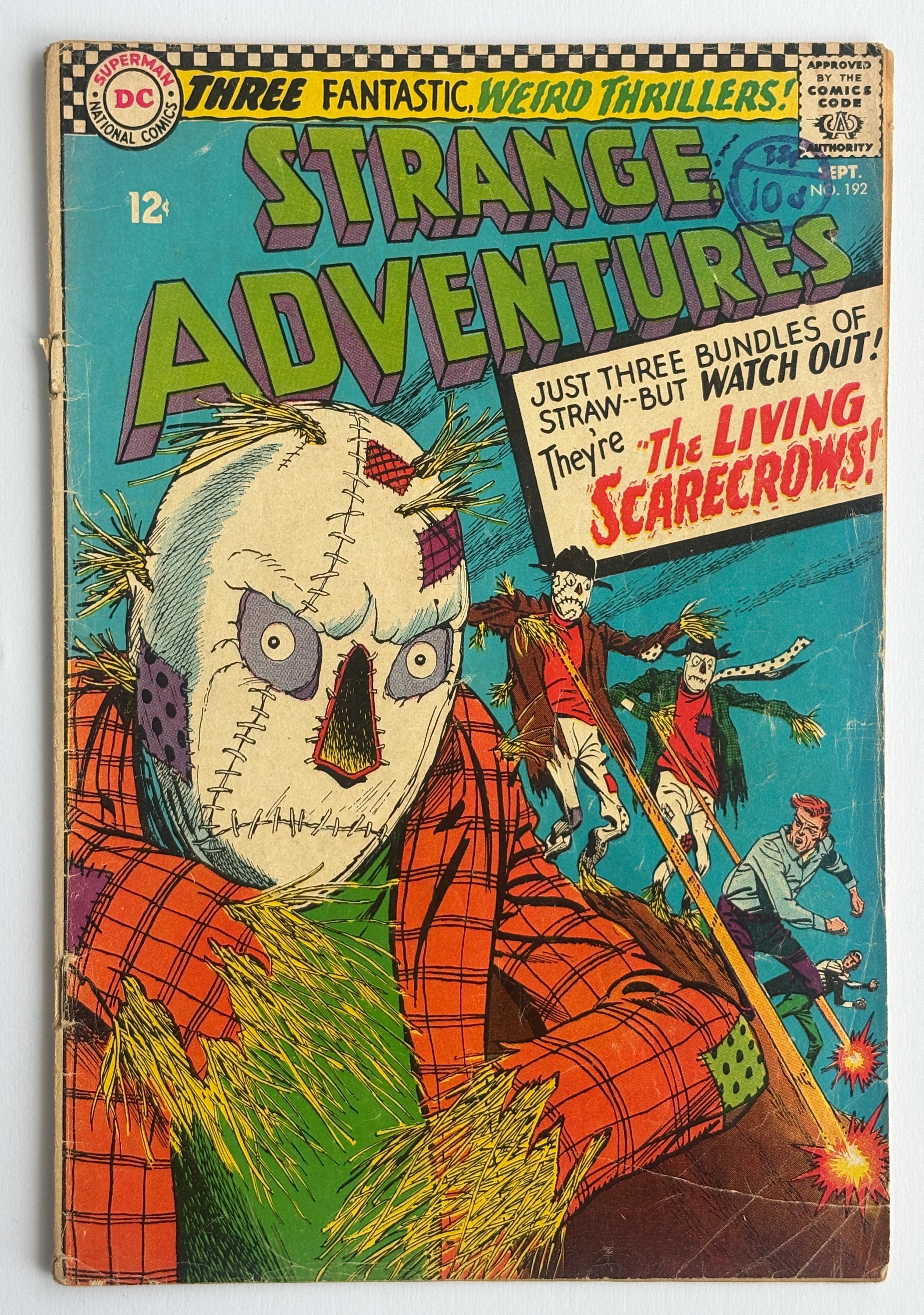 Strange Adventures #192 - The Living Scarecrows! - September 1966 VG- 3.5