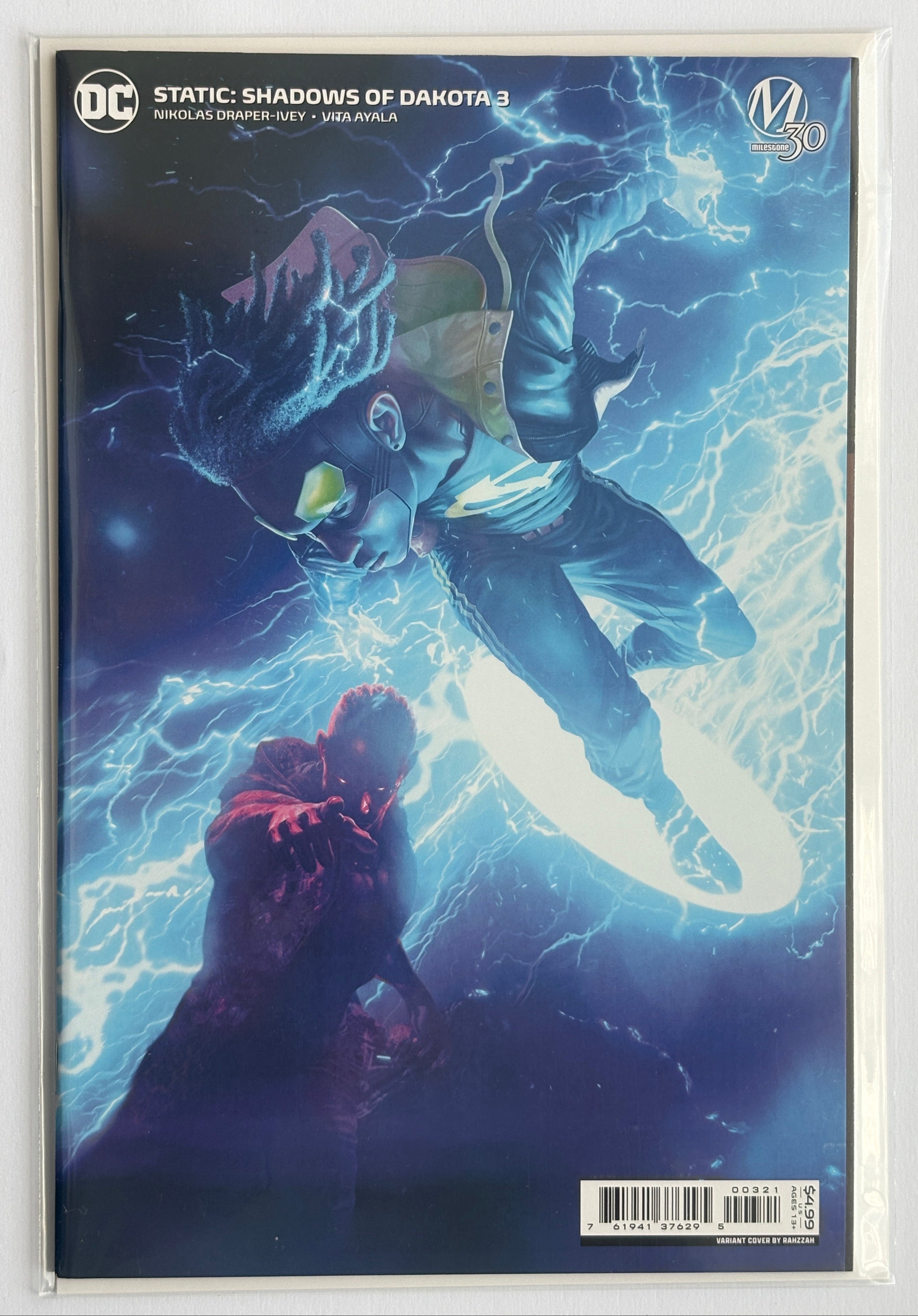 Static: Shadows of Dakota #3 - 1st Printing Rahzzah Variant DC Comics June 2023 VF+ 8.5