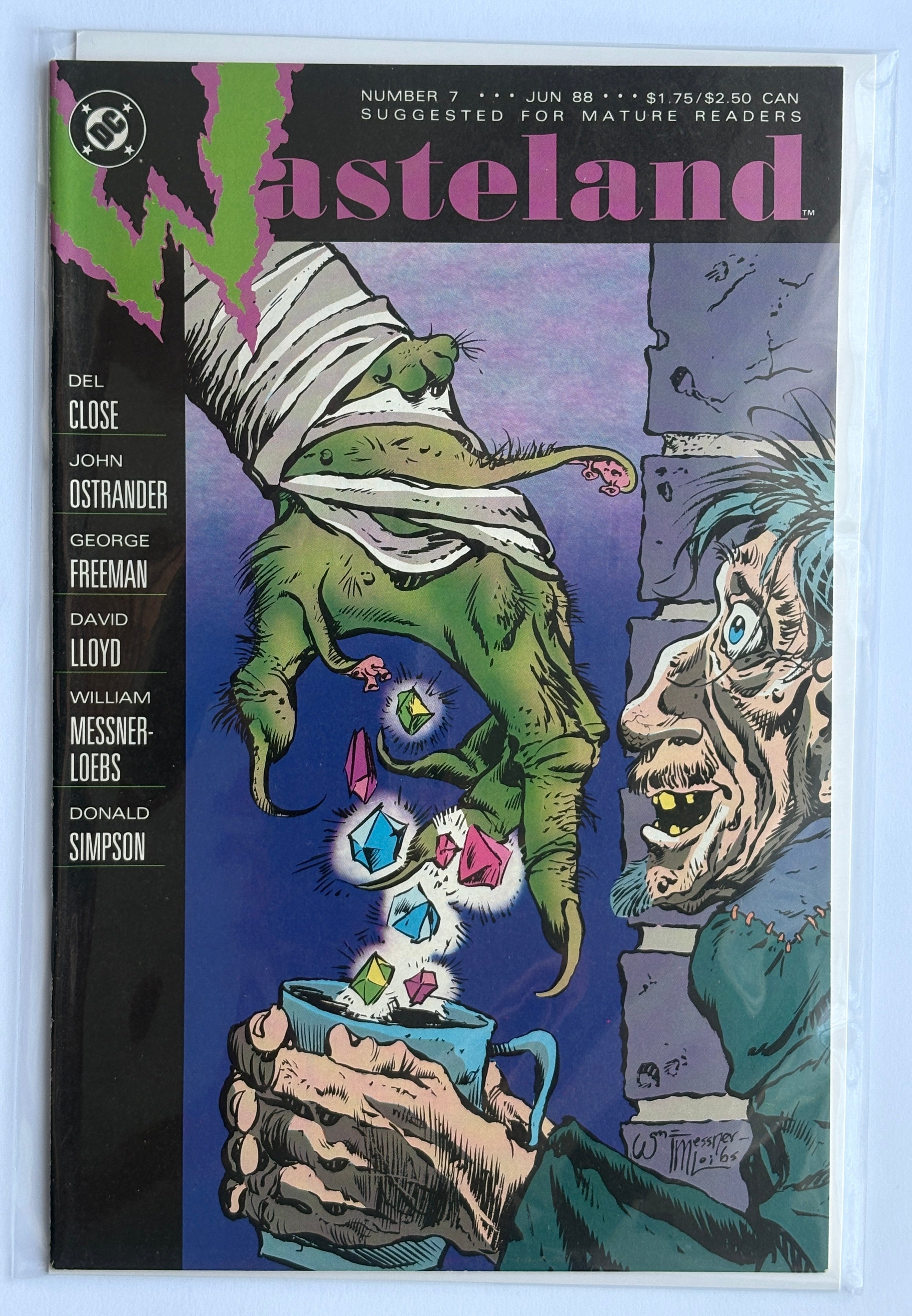 Wasteland #7 - 1st Printing DC Comics June 1988 VF/NM 9.0