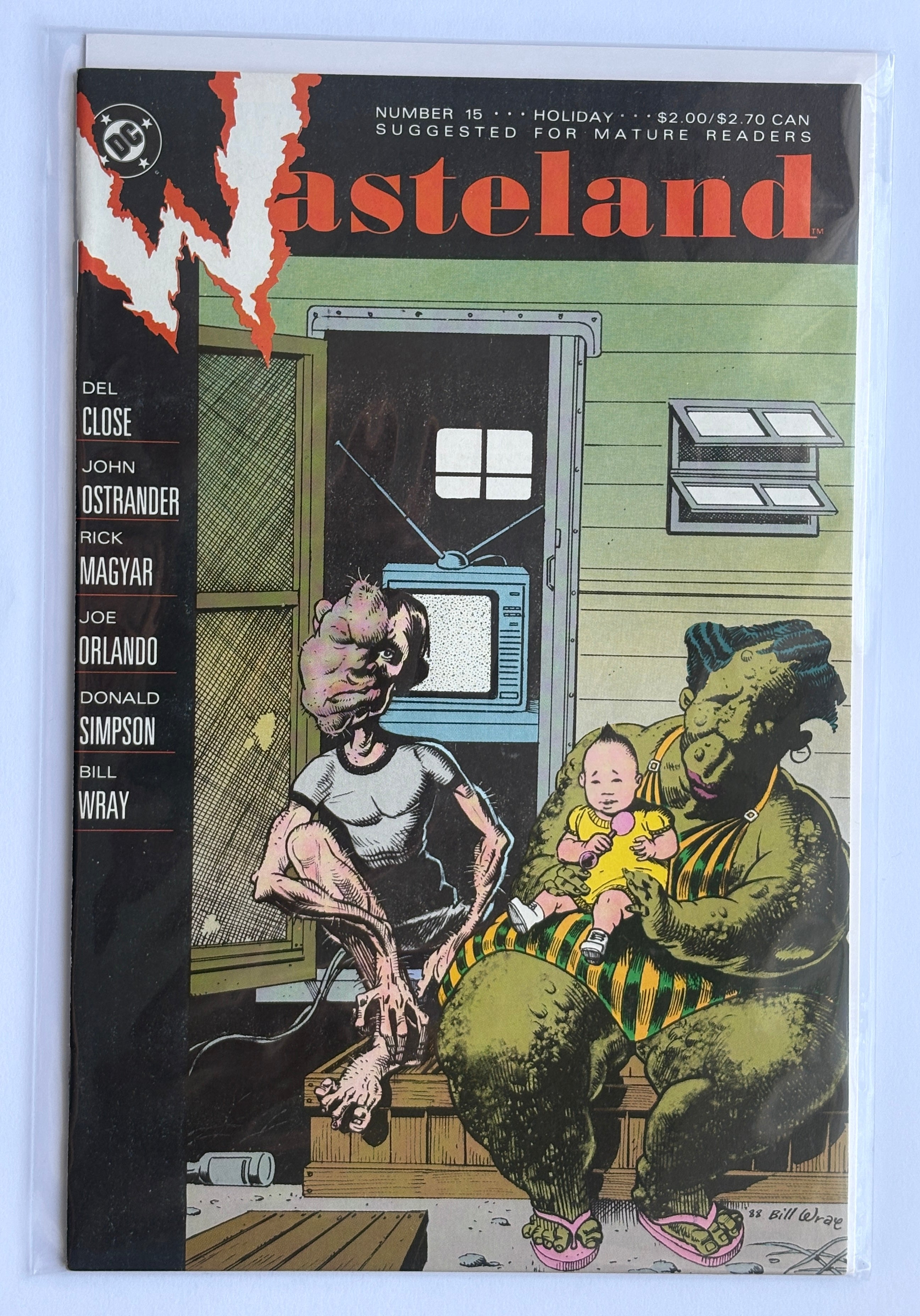 Wasteland #15 - 1st Printing DC Comics Holiday 1988/9 VF+ 8.5