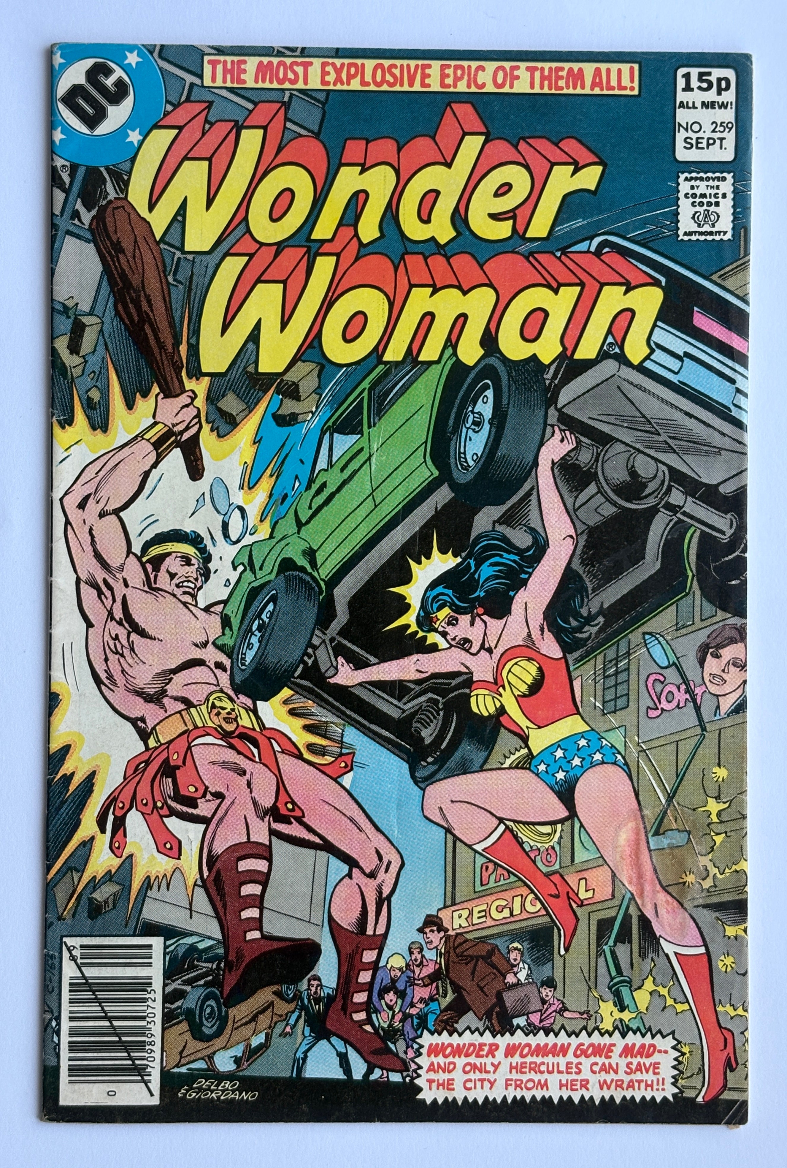 Wonder Woman #259 - UK Variant DC Comics September 1979 VG+ 4.5