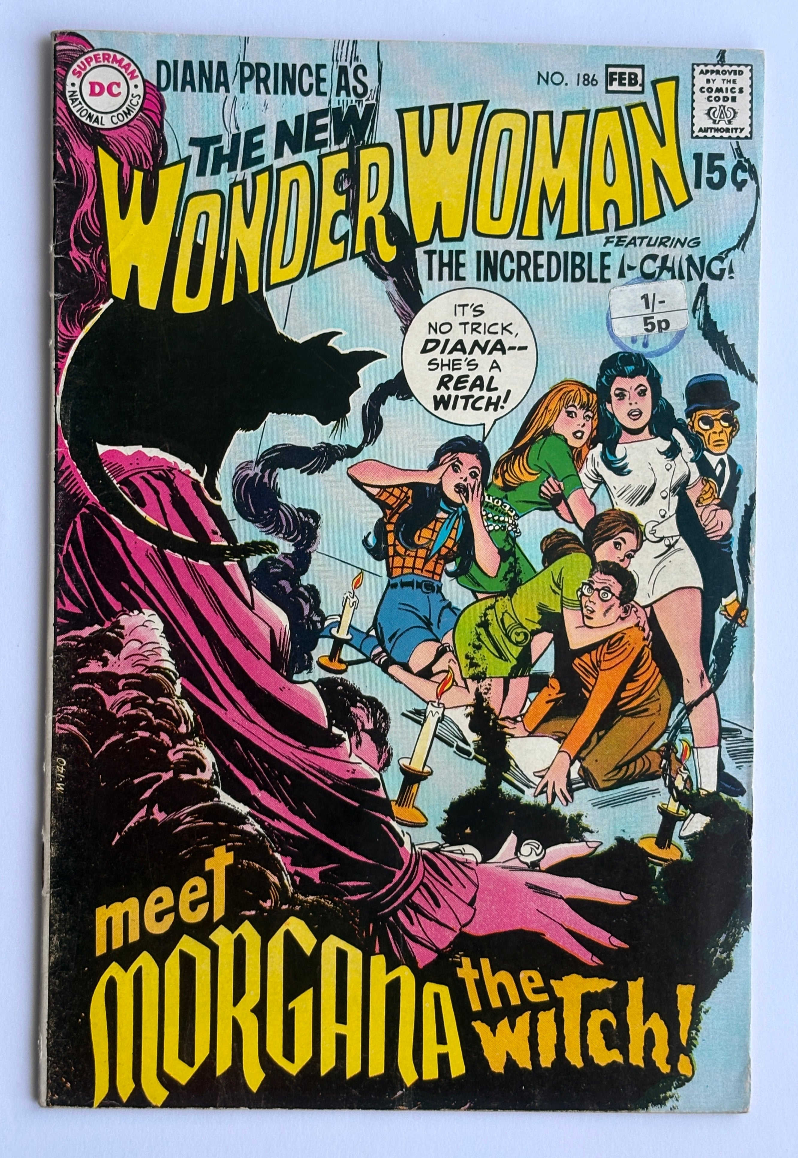 Wonder Woman #186 - Morgana the Witch 1st Appearance DC February 1970 FN 6.0