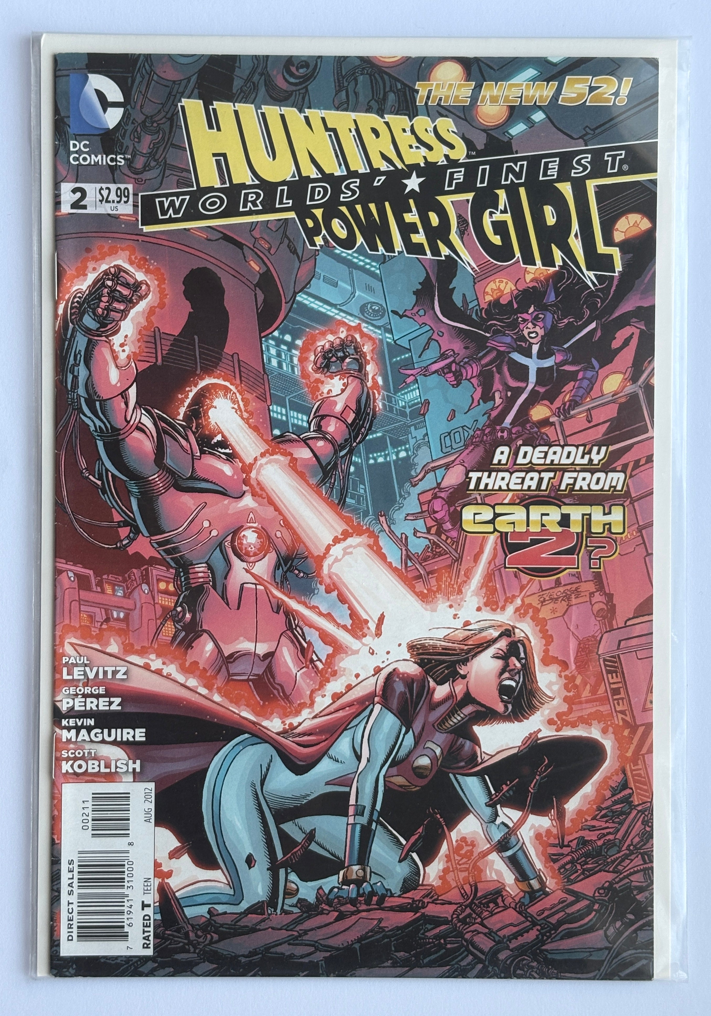 World's Finest #2 - 1st Printing - Huntress, Power Girl August 2012 F/VF 7.0