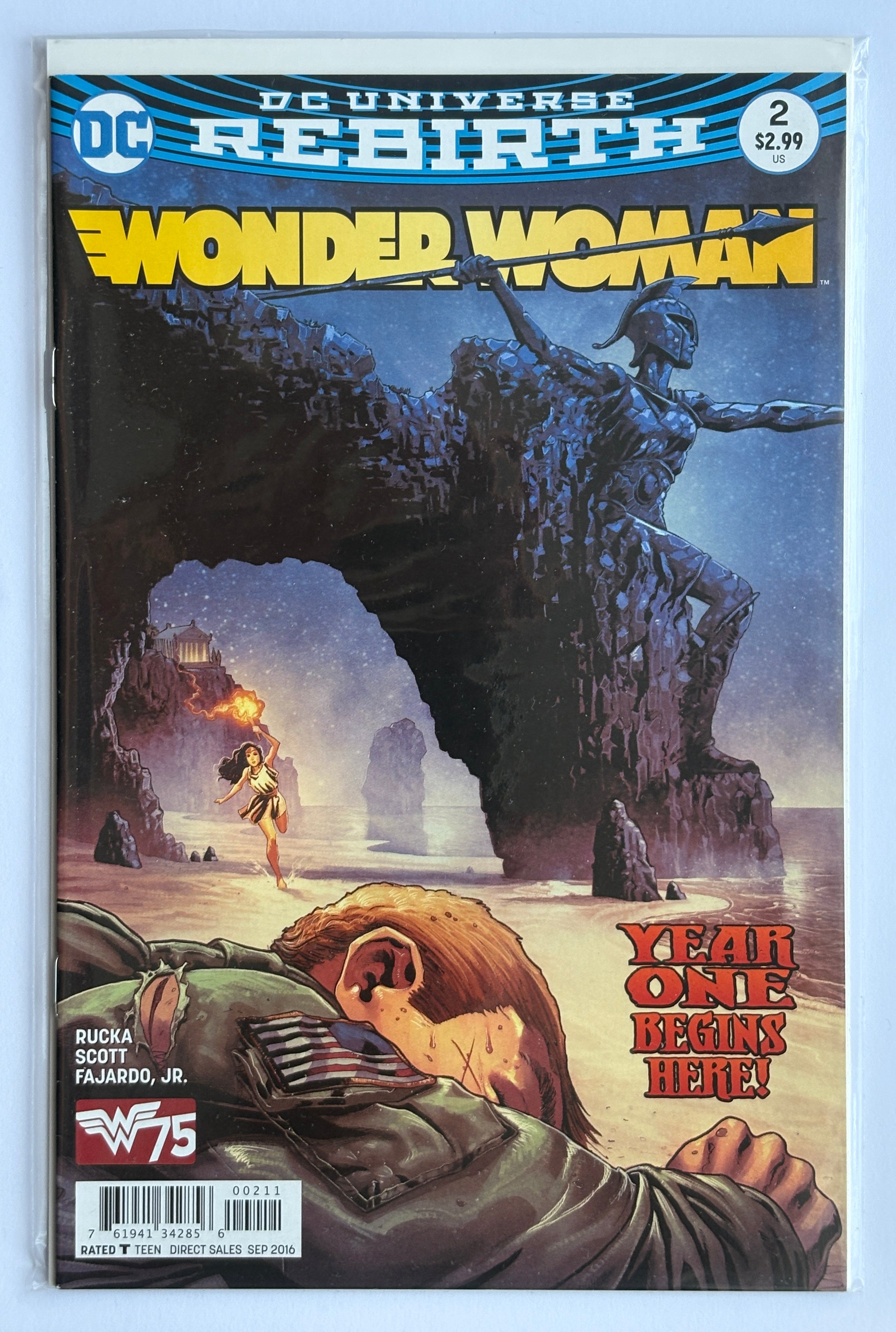 Wonder Woman #2 - 1st Printing DC Universe Rebirth - September 2016 VF+ 8.5