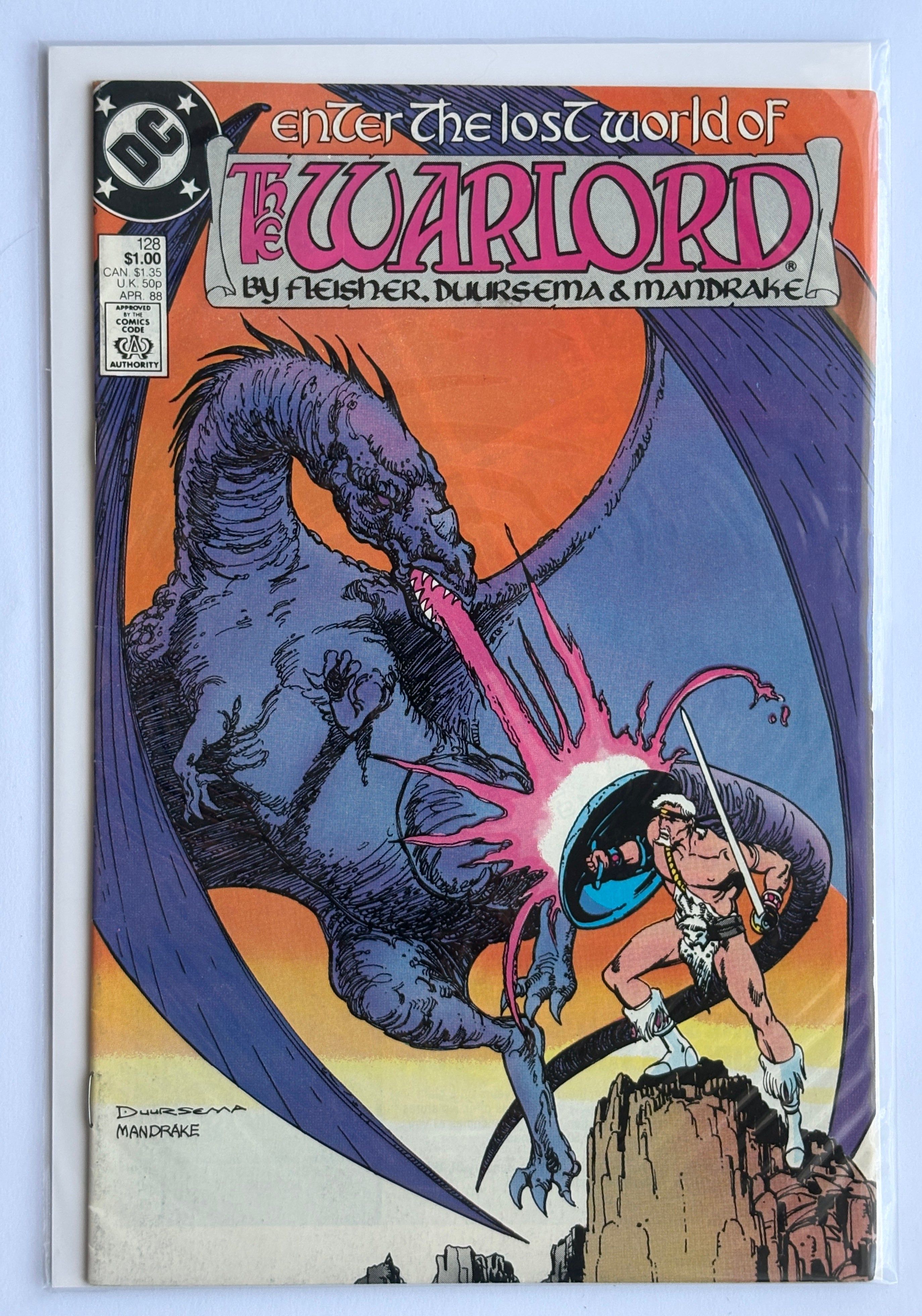 The Warlord #128 - DC Comics April 1988 F/VF 7.0