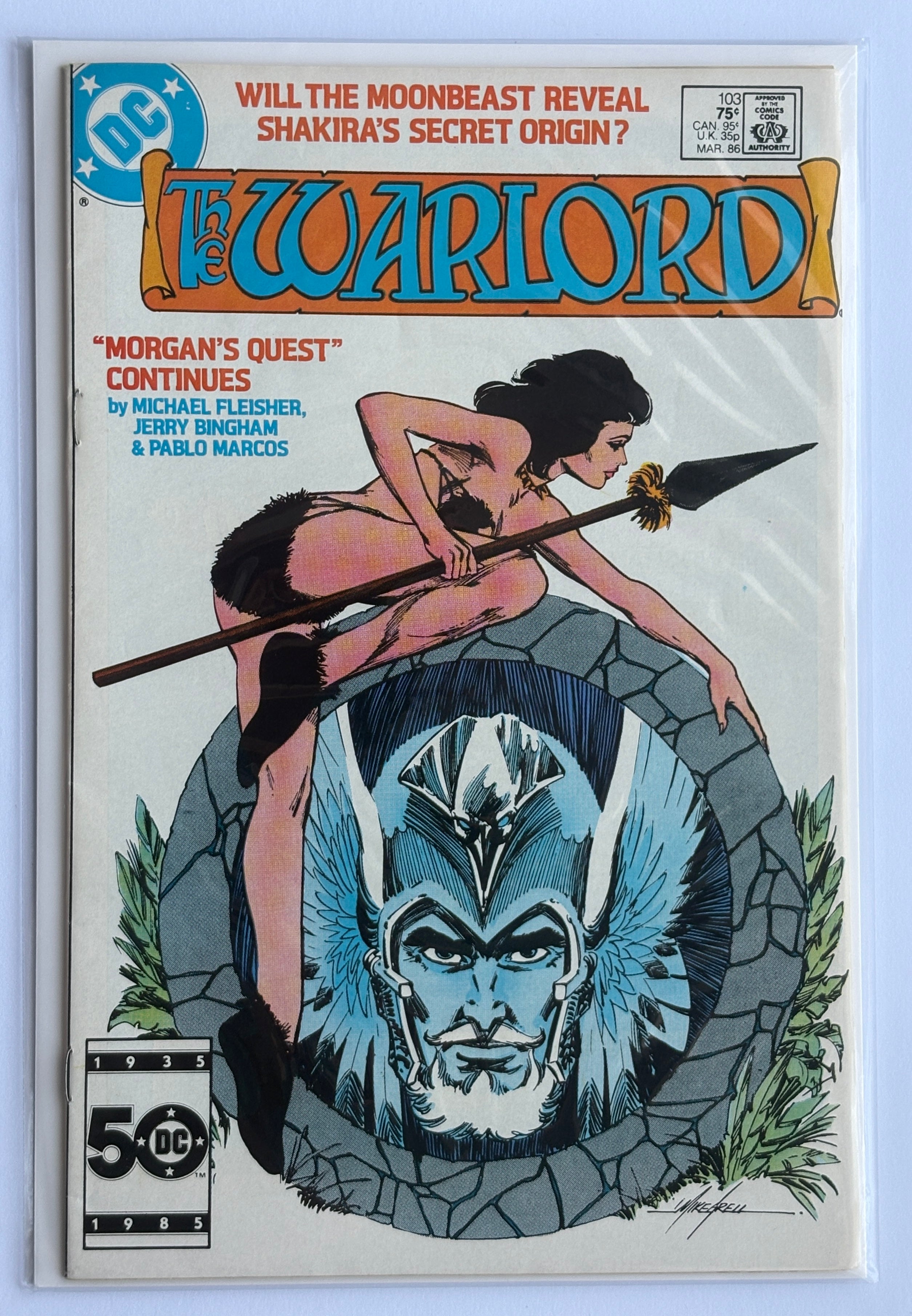 The Warlord #103 - DC Comics March 1986 VF 8.0