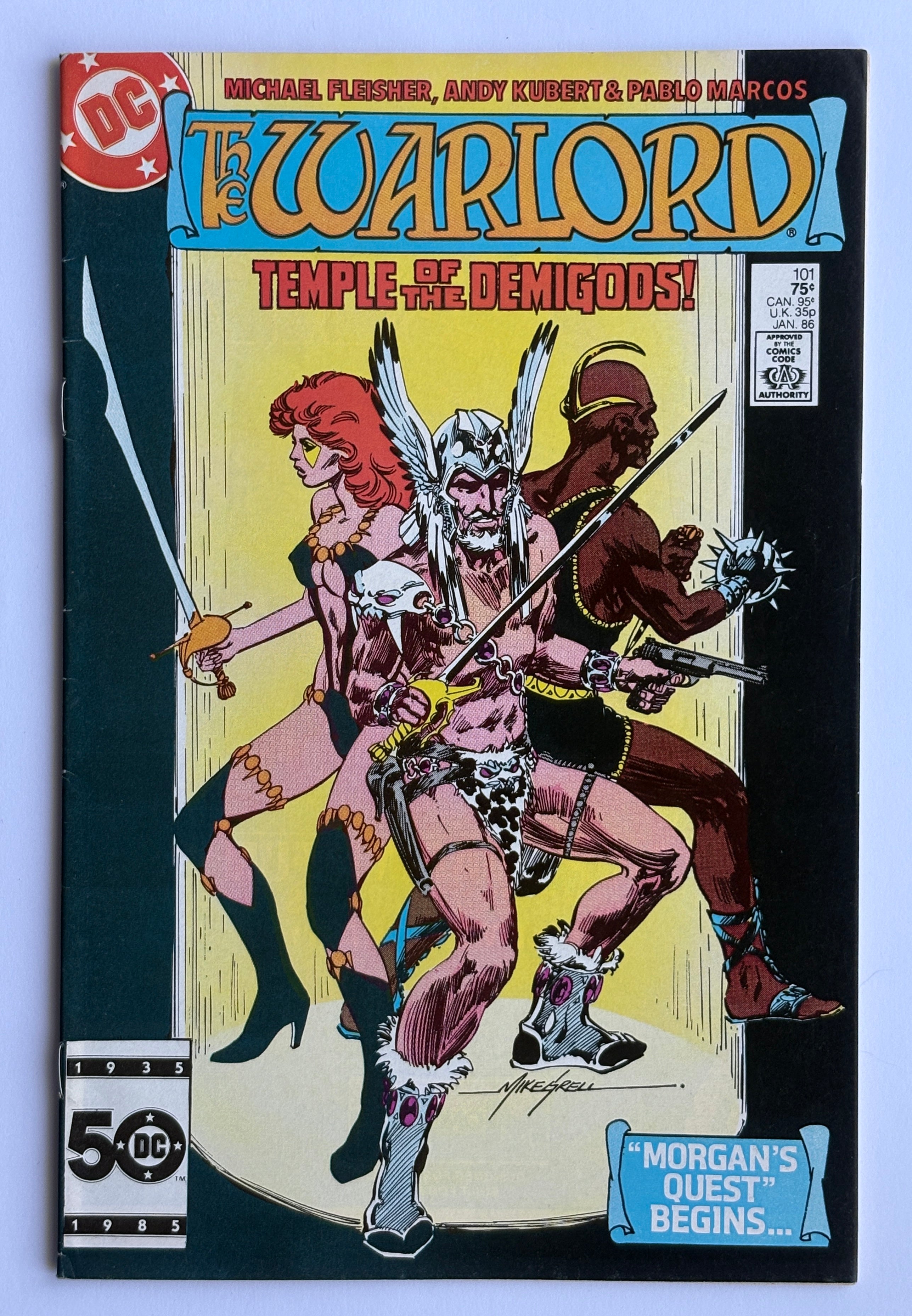 The Warlord #101 - DC Comics January 1986 F/VF 7.0