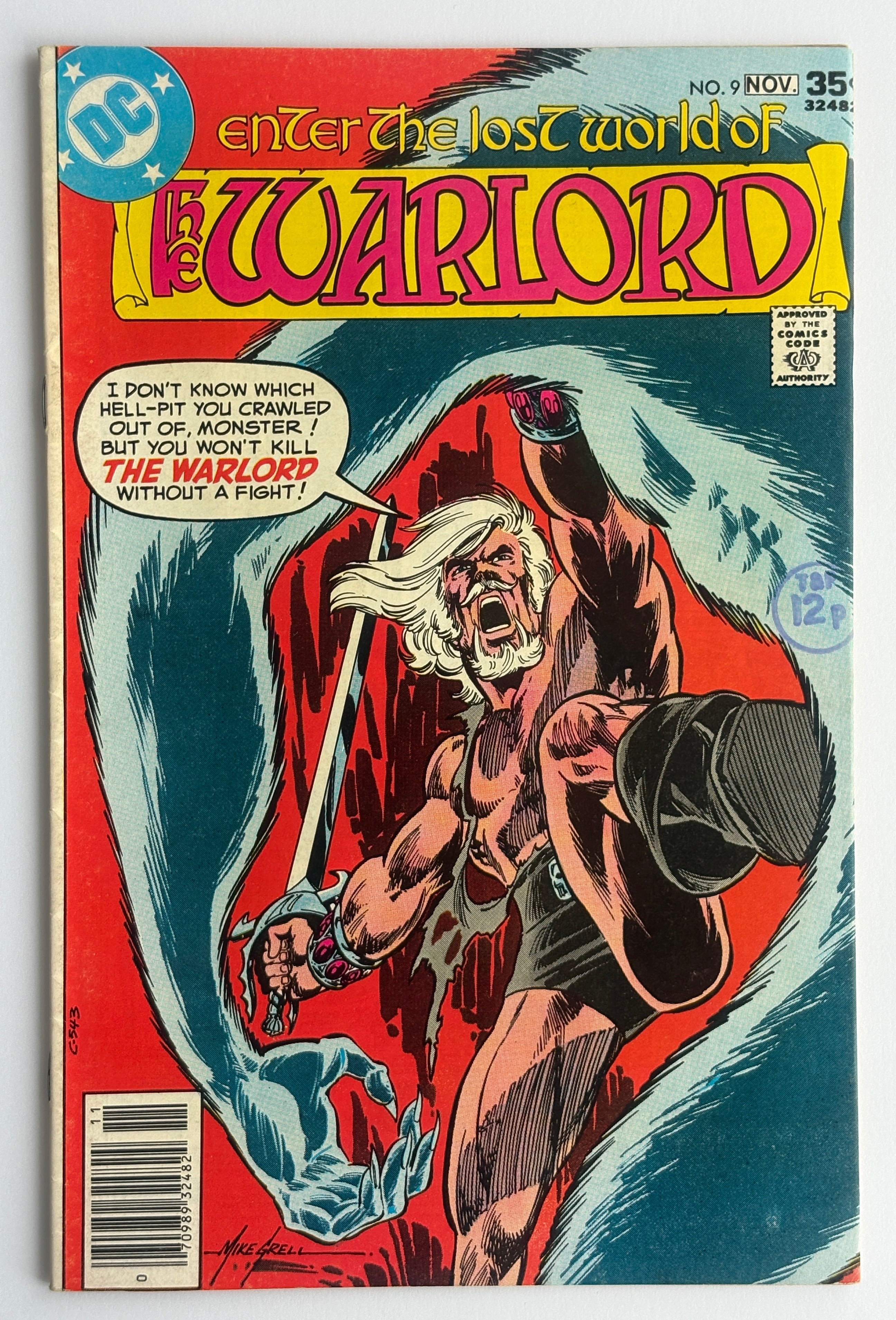 The Warlord #9 - DC Comics -  November 1977 F/VF 7.0