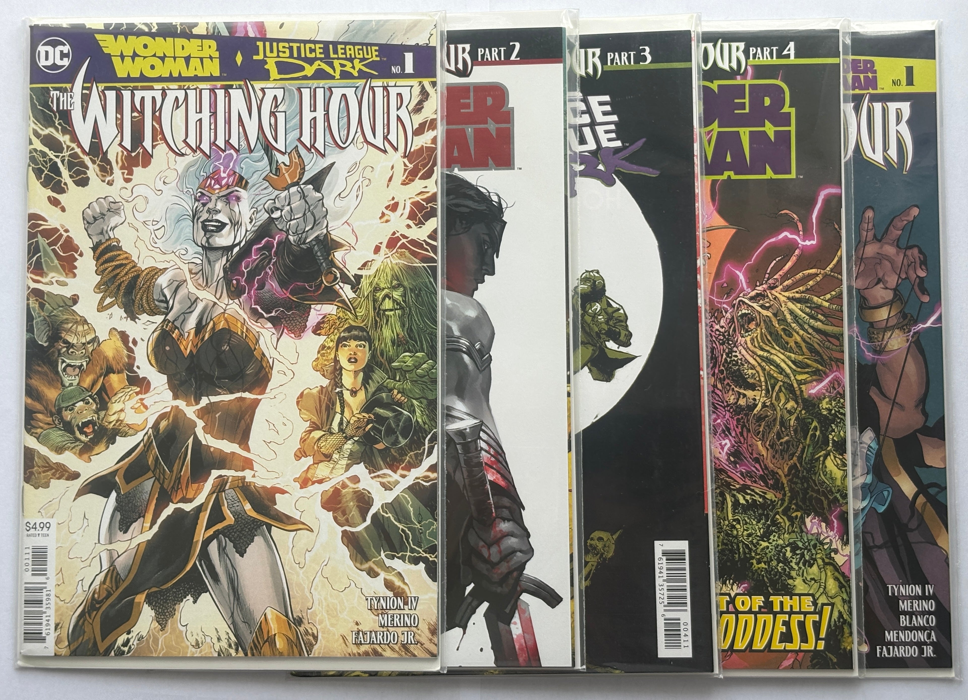 The Witching Hour Wonder Woman & Justice League Dark Set of 5 2018 VF/NM 9.0