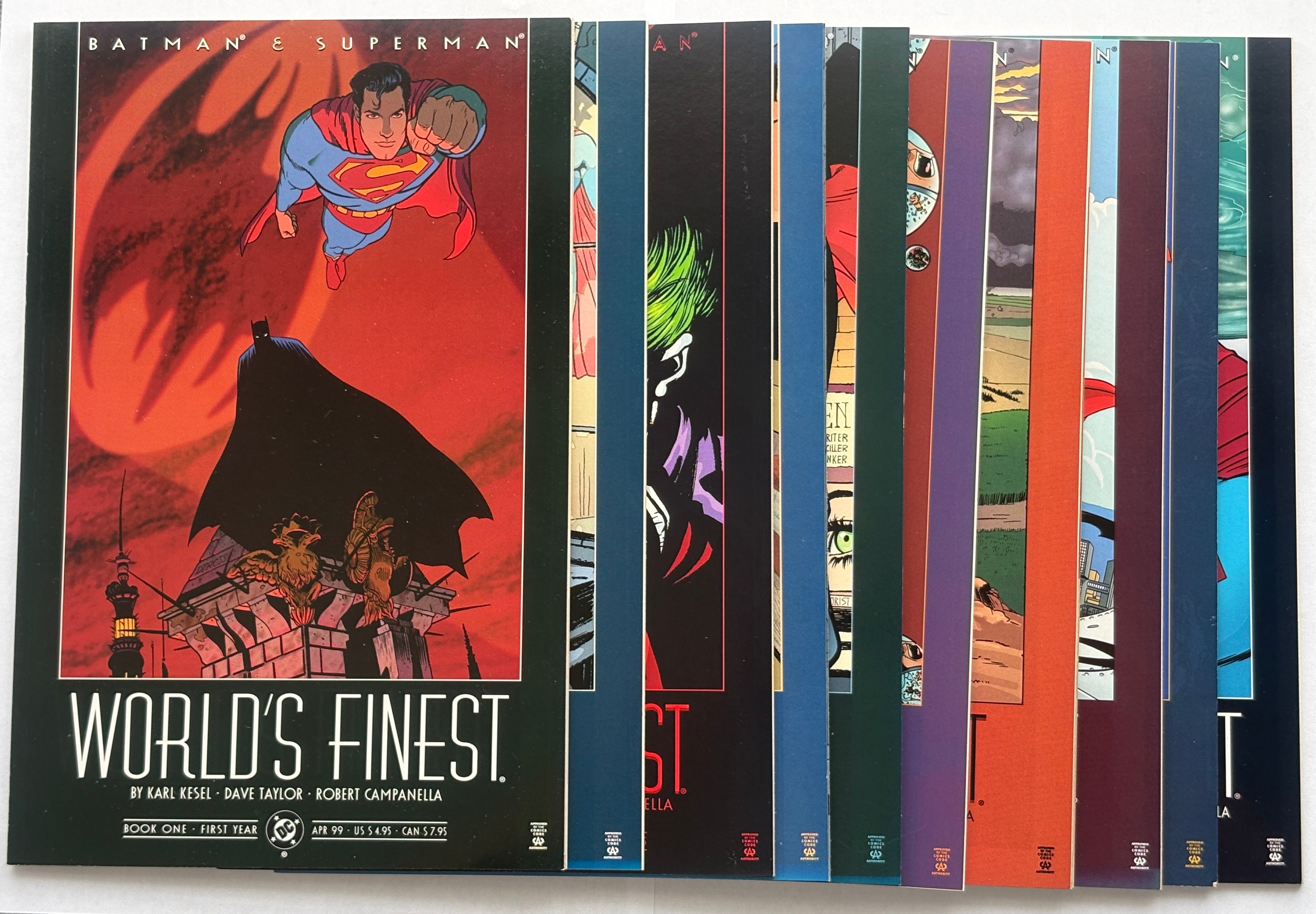 Batman & Superman The World's Finest #1 to 10 Set DC Comics 1999 VF/NM 9.0