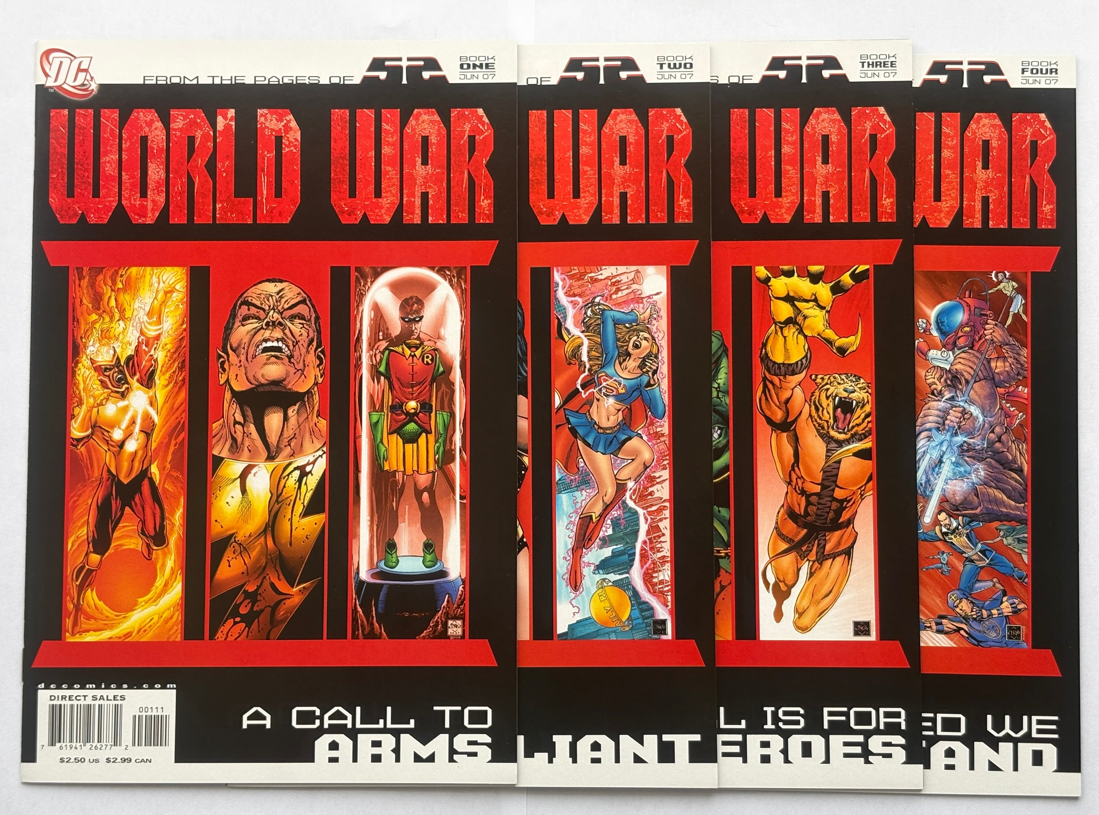 World War III #1 to 4 Complete Set (4 Comics) DC Comics 2007 VF+ 8.5