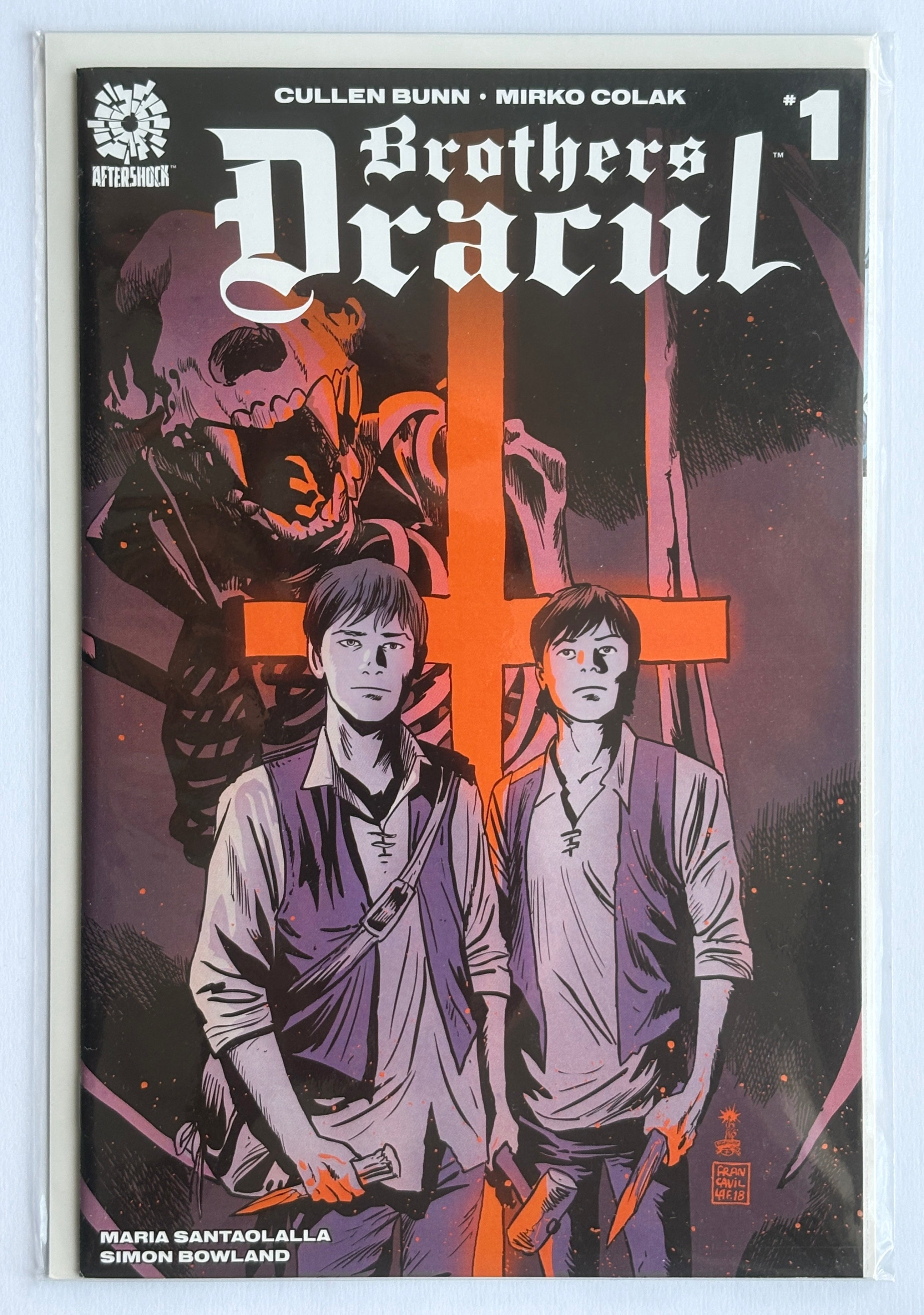 Brothers Dracul #1 - Trade Dress & Virgin Variant Set Aftershock 2018 VF/NM 9.0