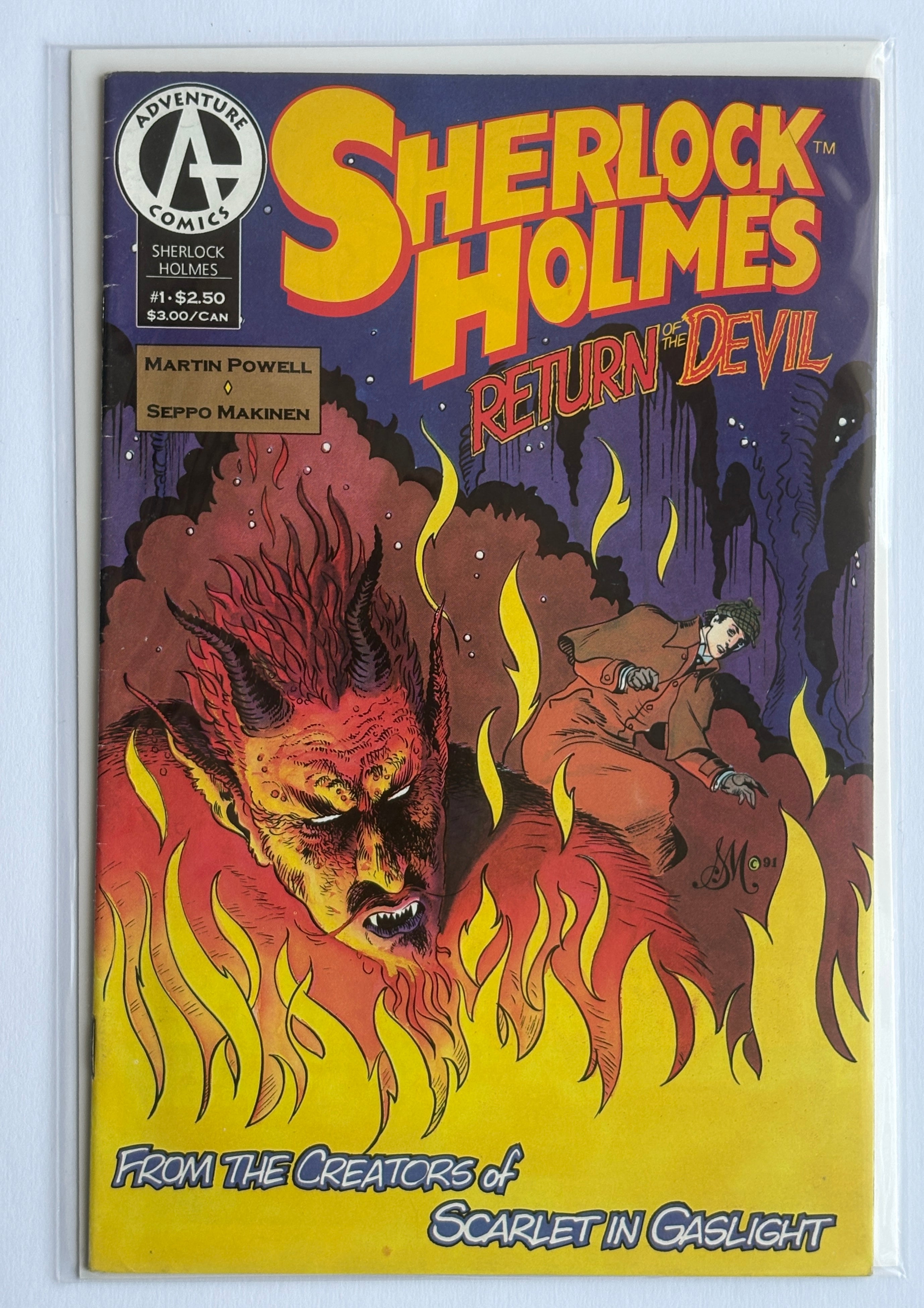 Sherlock Holmes Return of the Devil #1 Adventure Comics  September 1992 F/VF 7.0