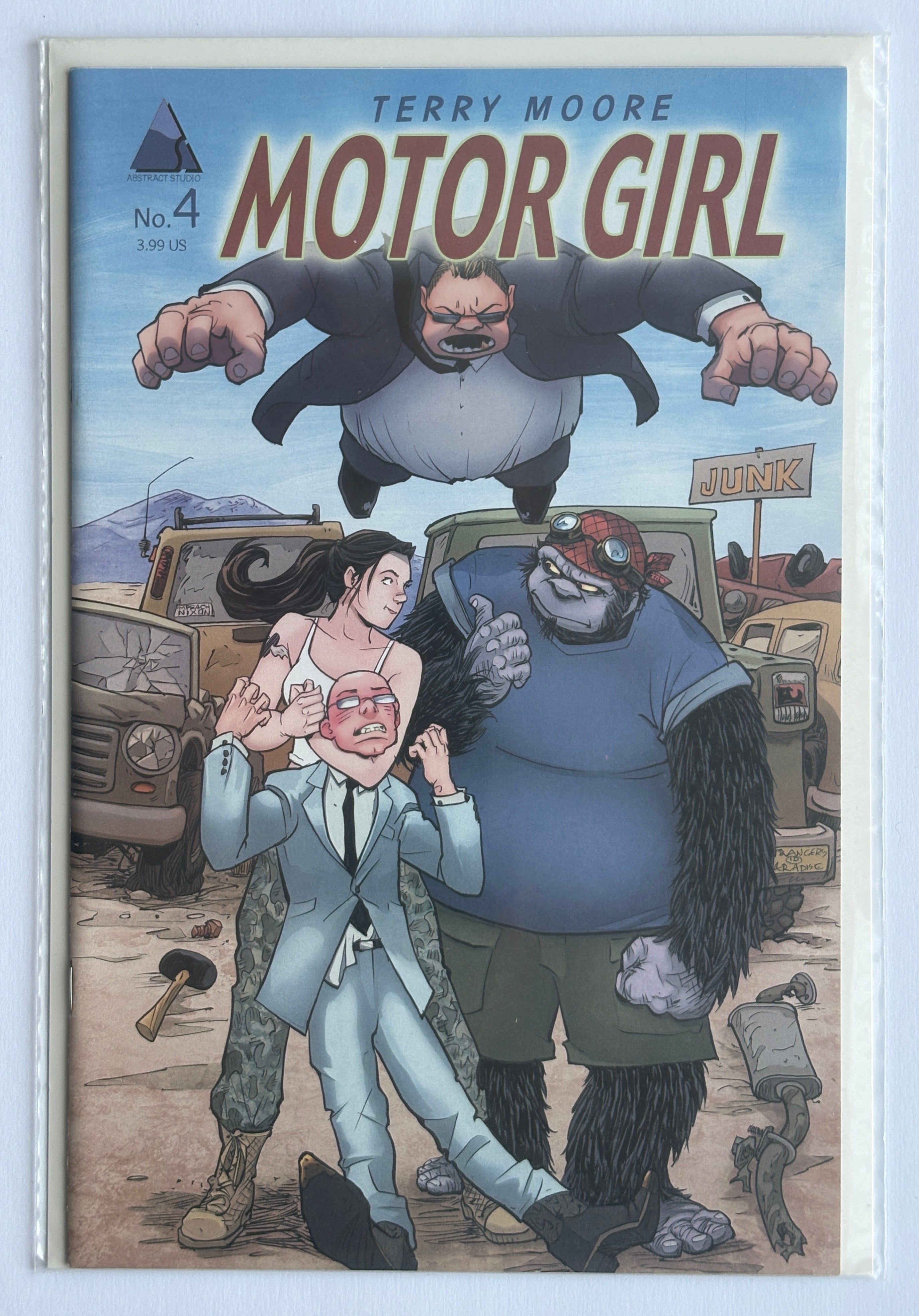 Motor Girl #4 - 1st Printing - Terry Moore Abstract Studio March 2017 VF+ 8.5