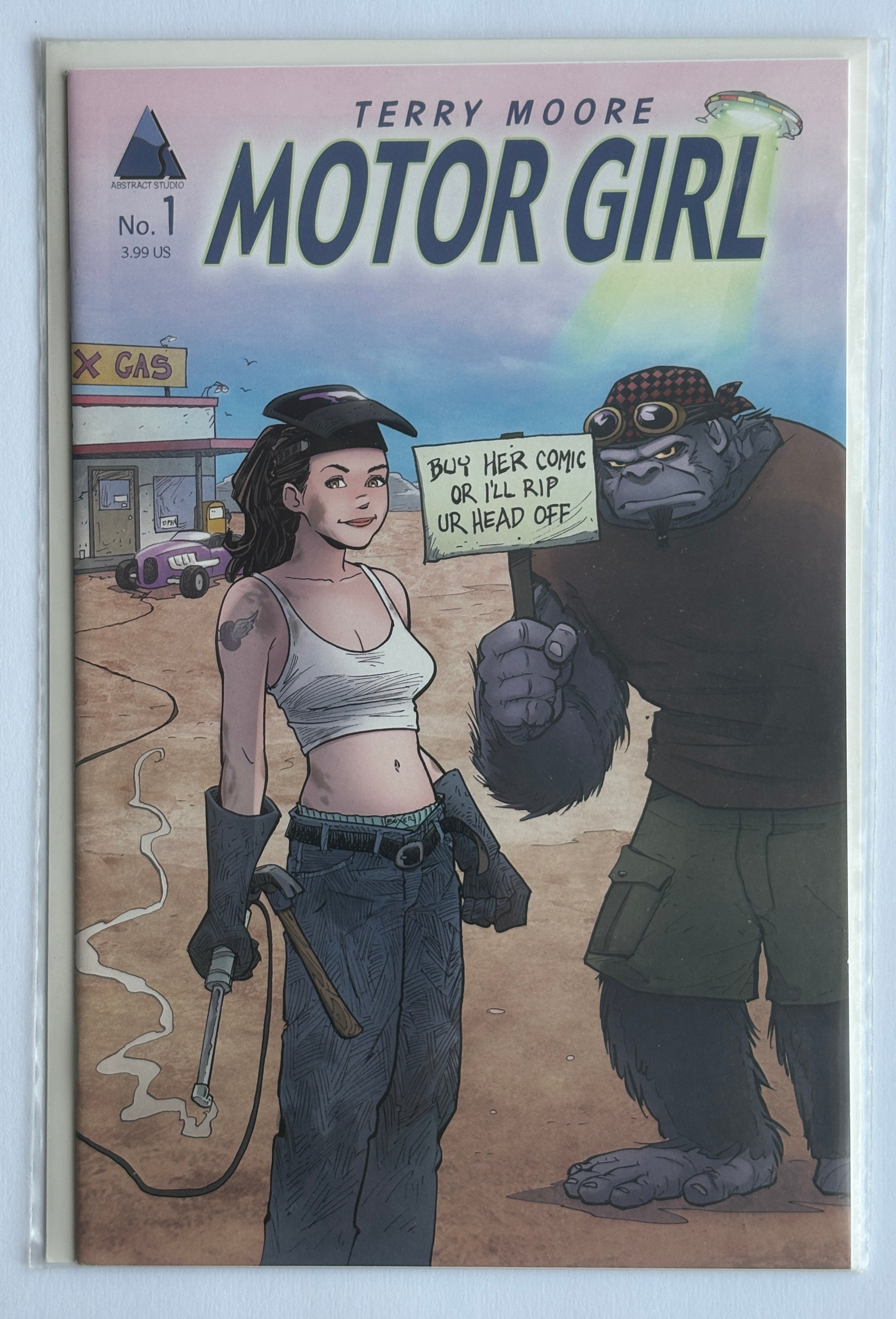 Motor Girl #1 - 1st Printing - Terry Moore Abstract Studio November 2016 VF+ 8.5