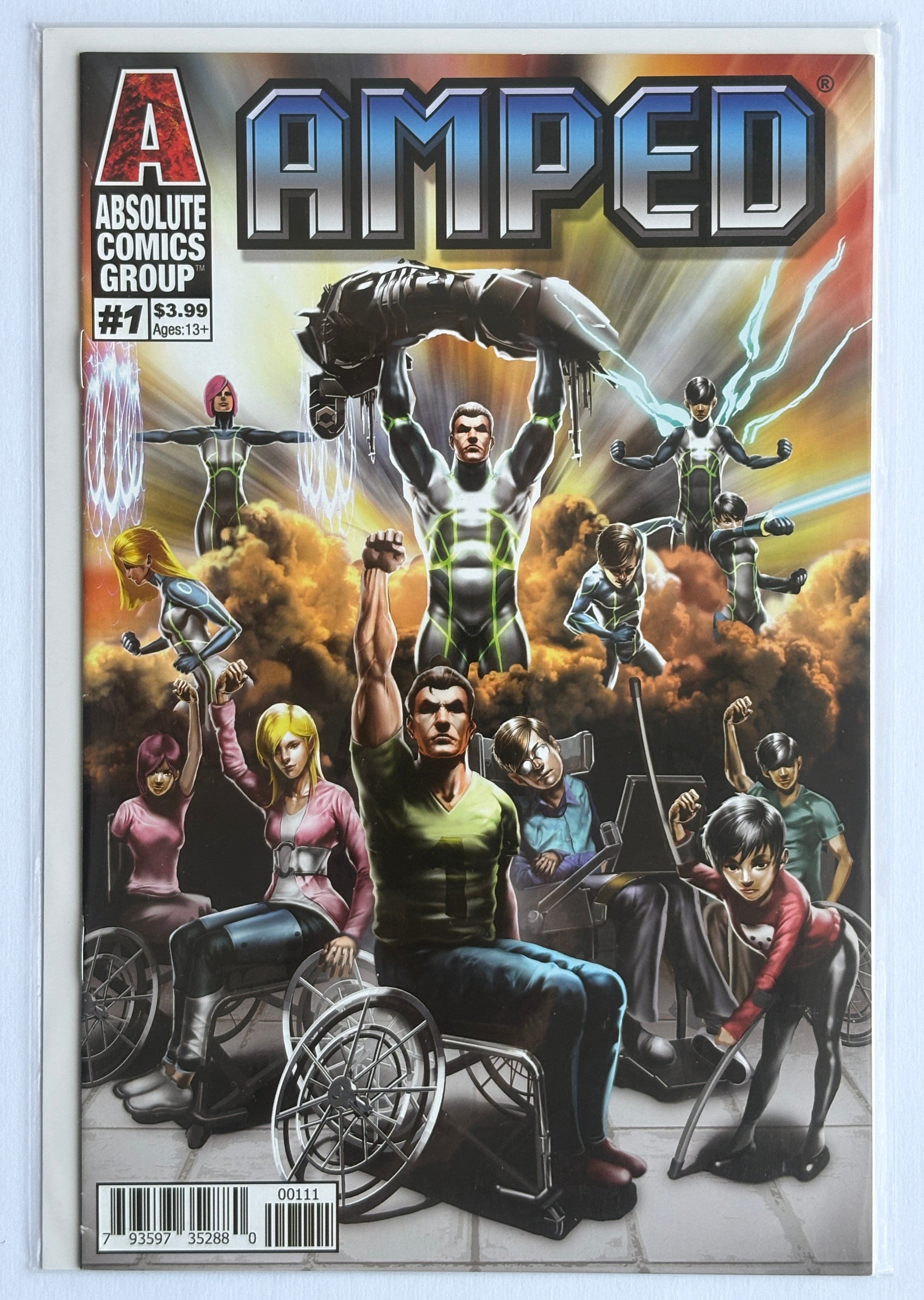 Amped #1 - 1st Printing Absolute Comics 2019 VF 8.0