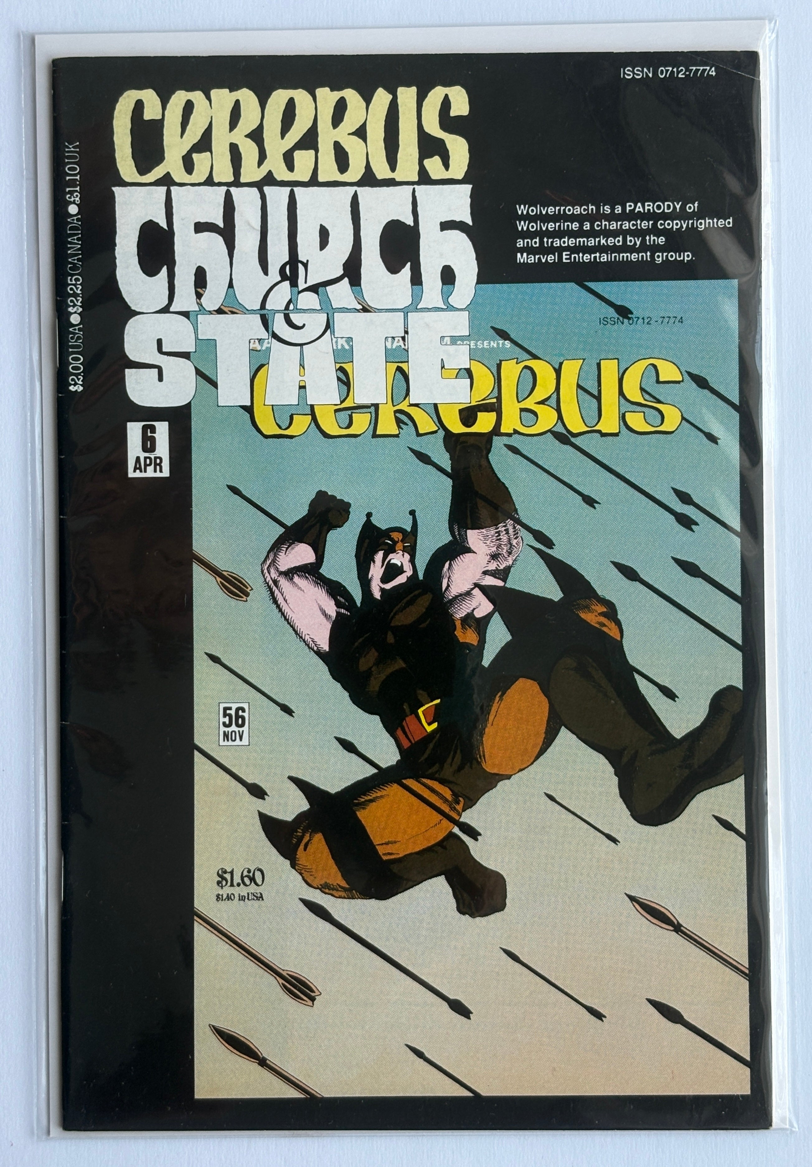 Cerebus Church & State #6 - Aardvark Venaheim Inc April 1991 FN 6.0