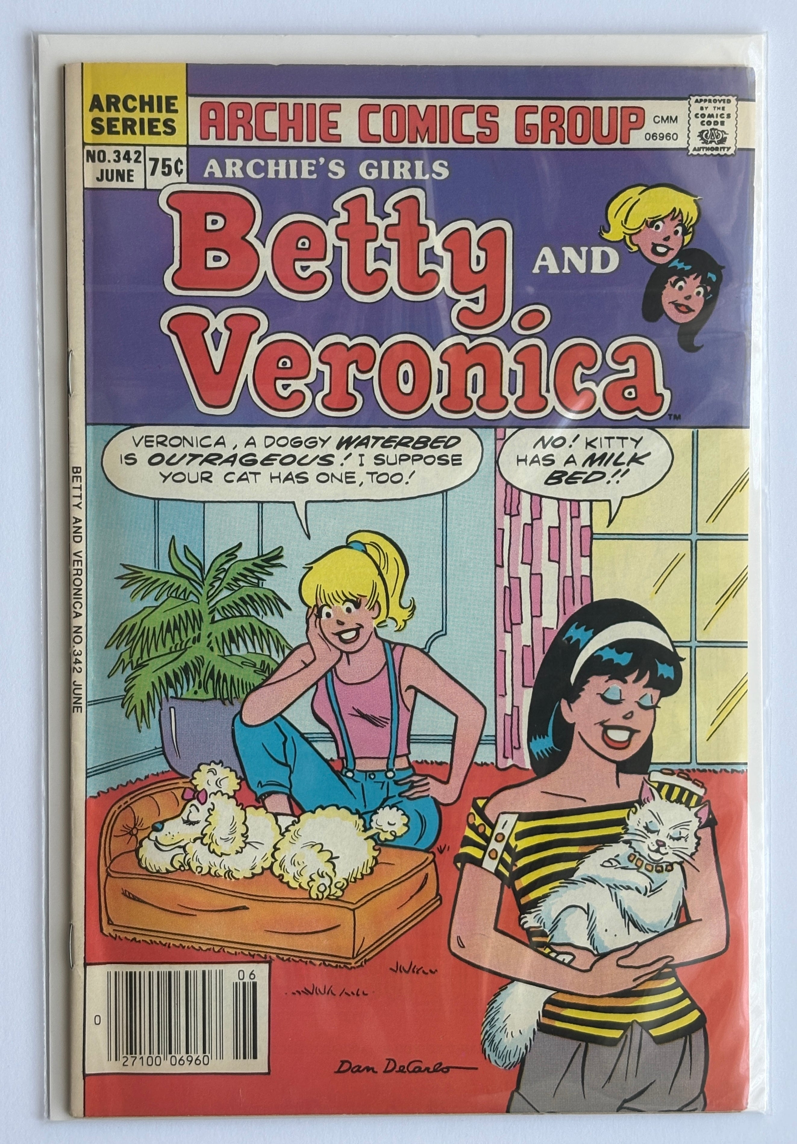 Betty and Veronica #342 - Close Up Inc - June 1986 F/VF 7.0