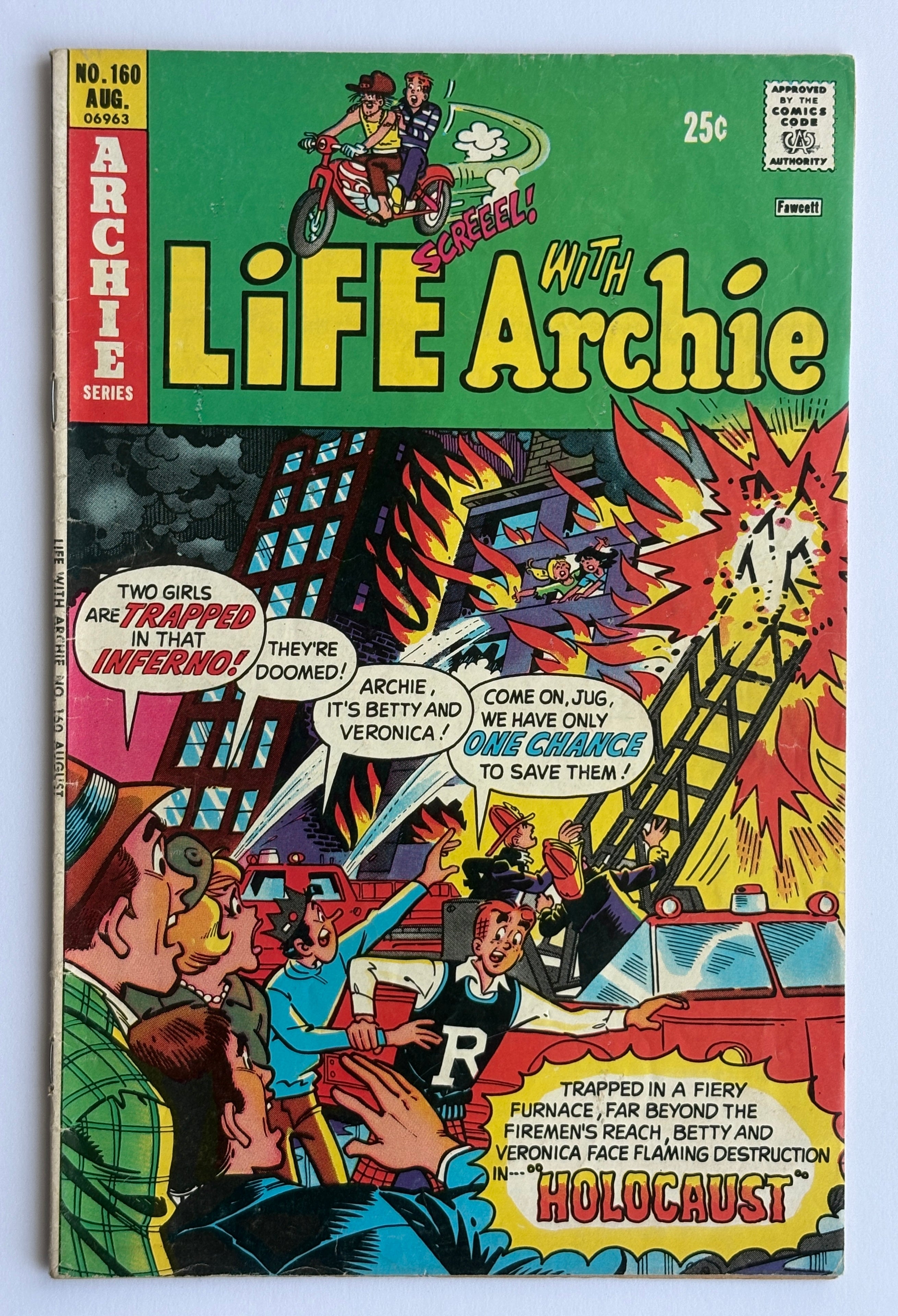 Life with Archie #160 - Archie Comic Publications August 1975 FN 6.0