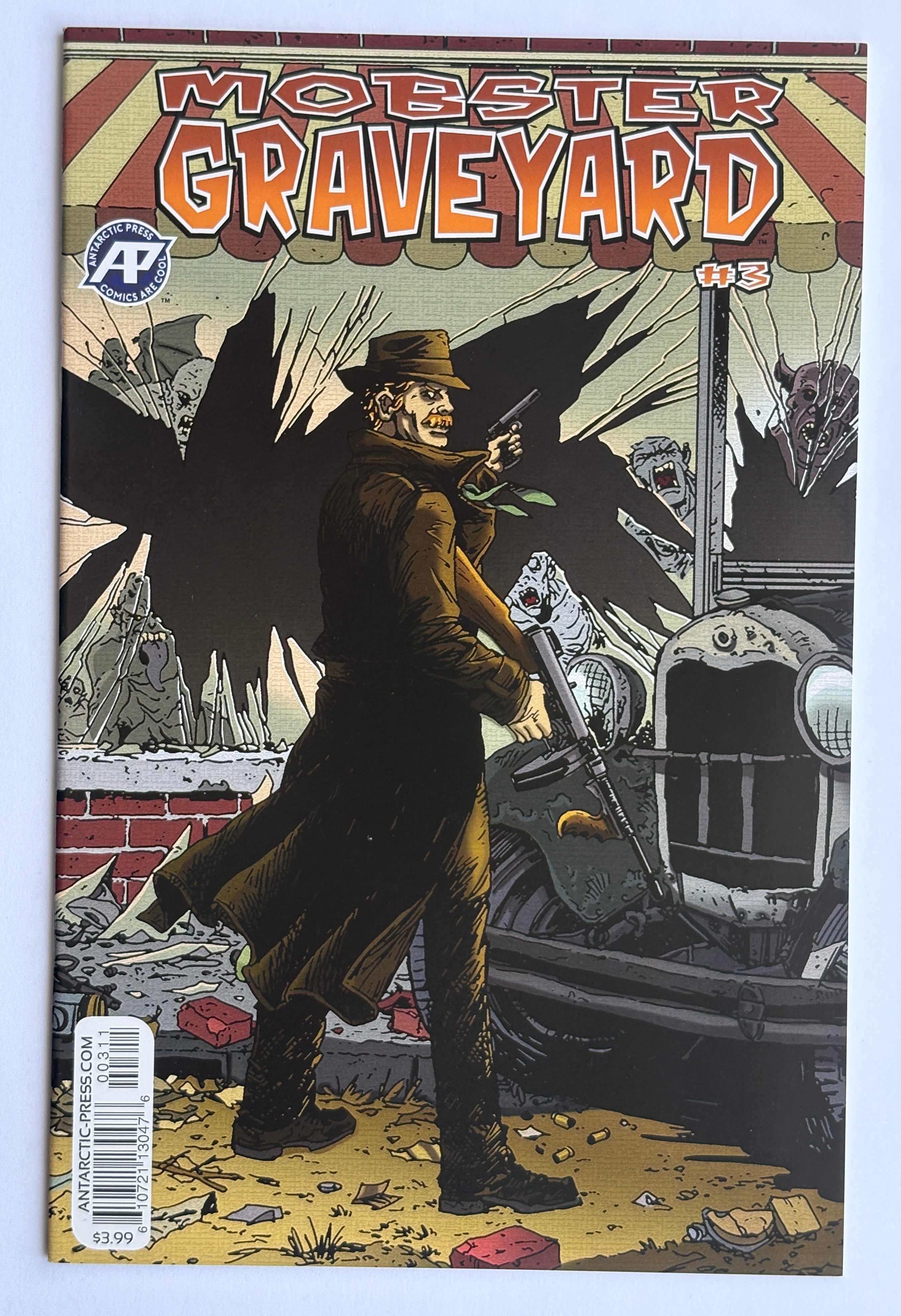 Mobster Graveyard #3 - 1st Printing Antarctic Press 2019 VF/NM 9.0