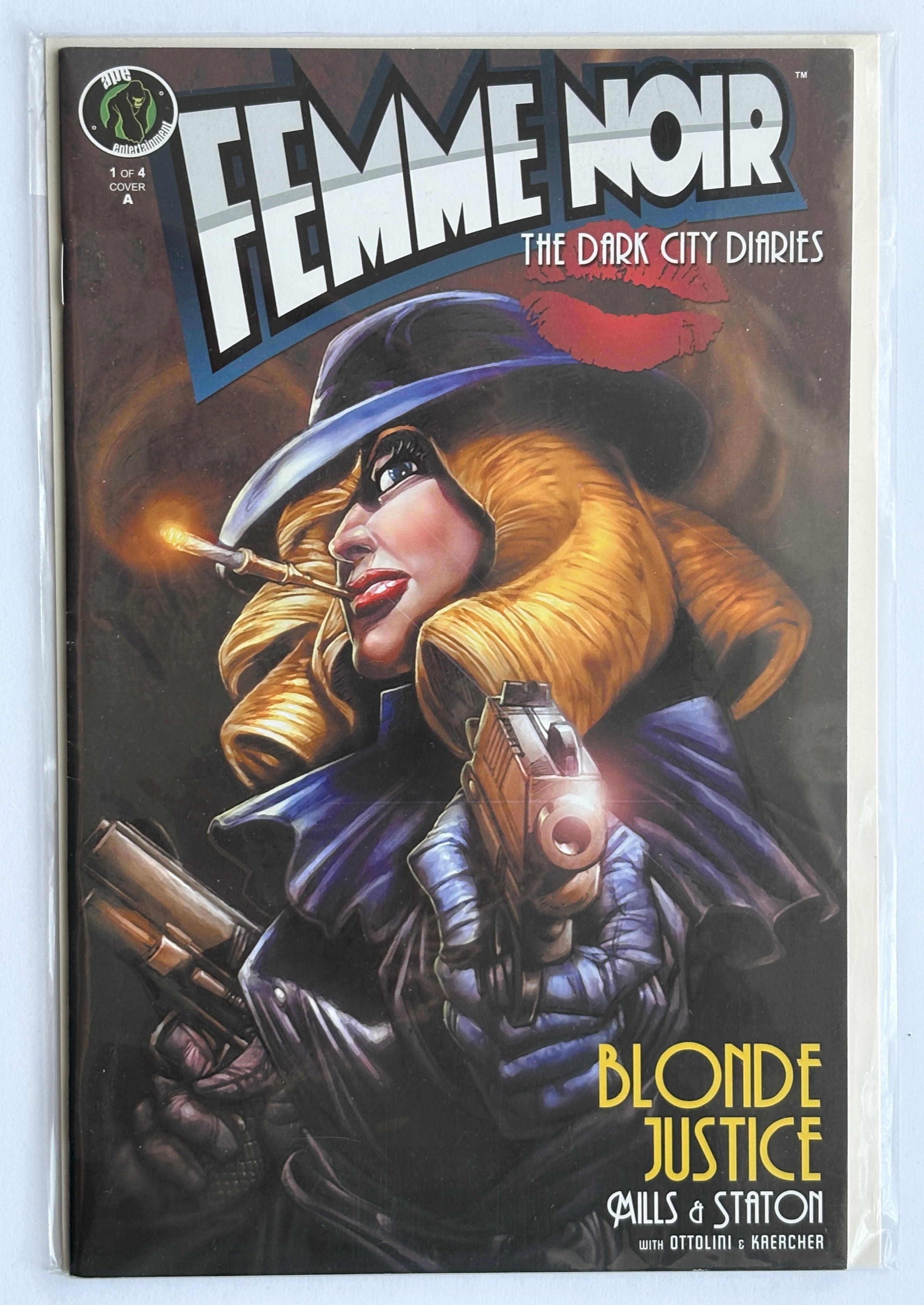 Femme Noir: The Dark City Diaries #1 - Cover A Ape  Comics June 2008 VF+ 8.5