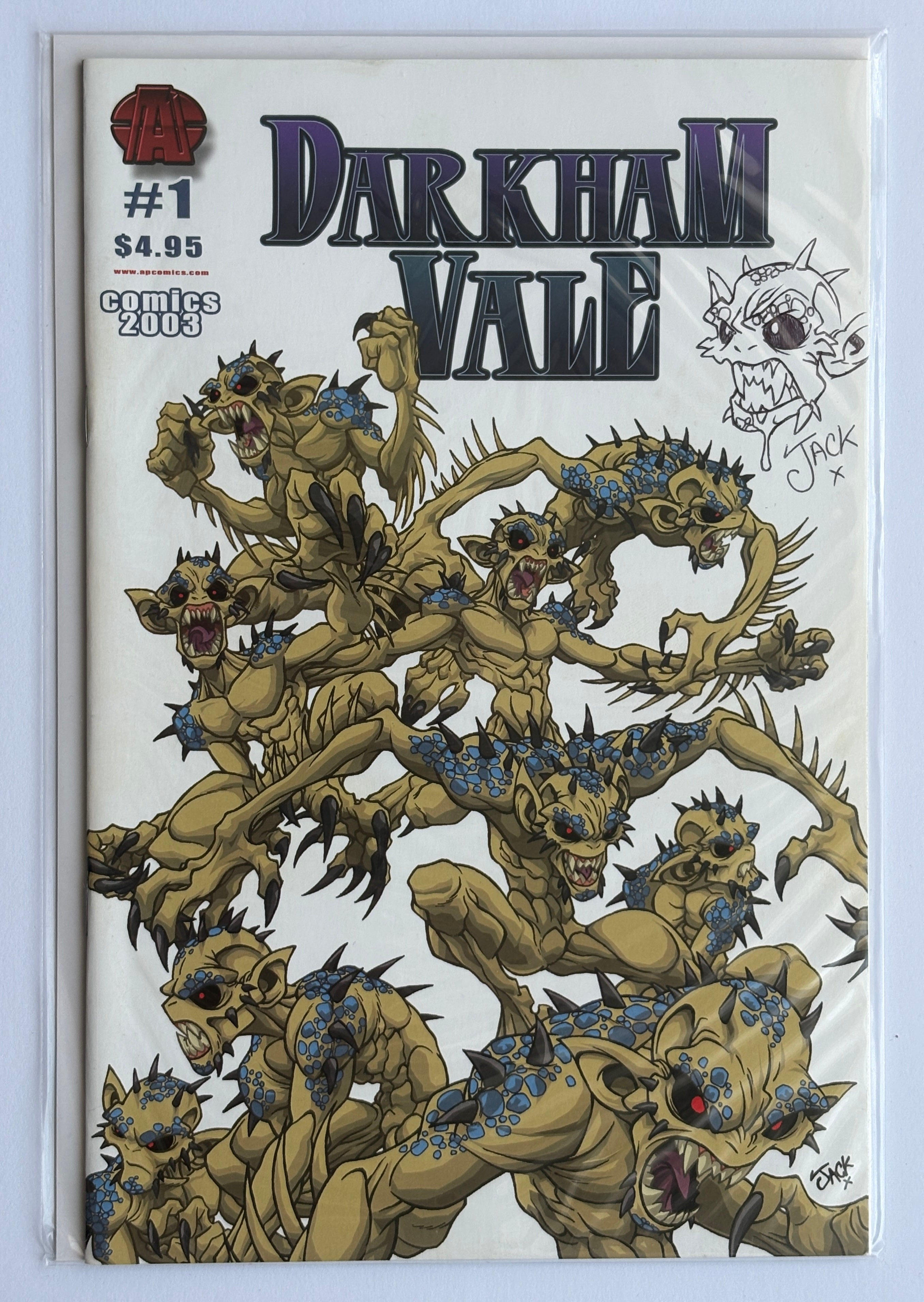 Darkham Vale #1 - Signed & Remarked by Jack Lawrence - APC 2003 VF/NM 9.0