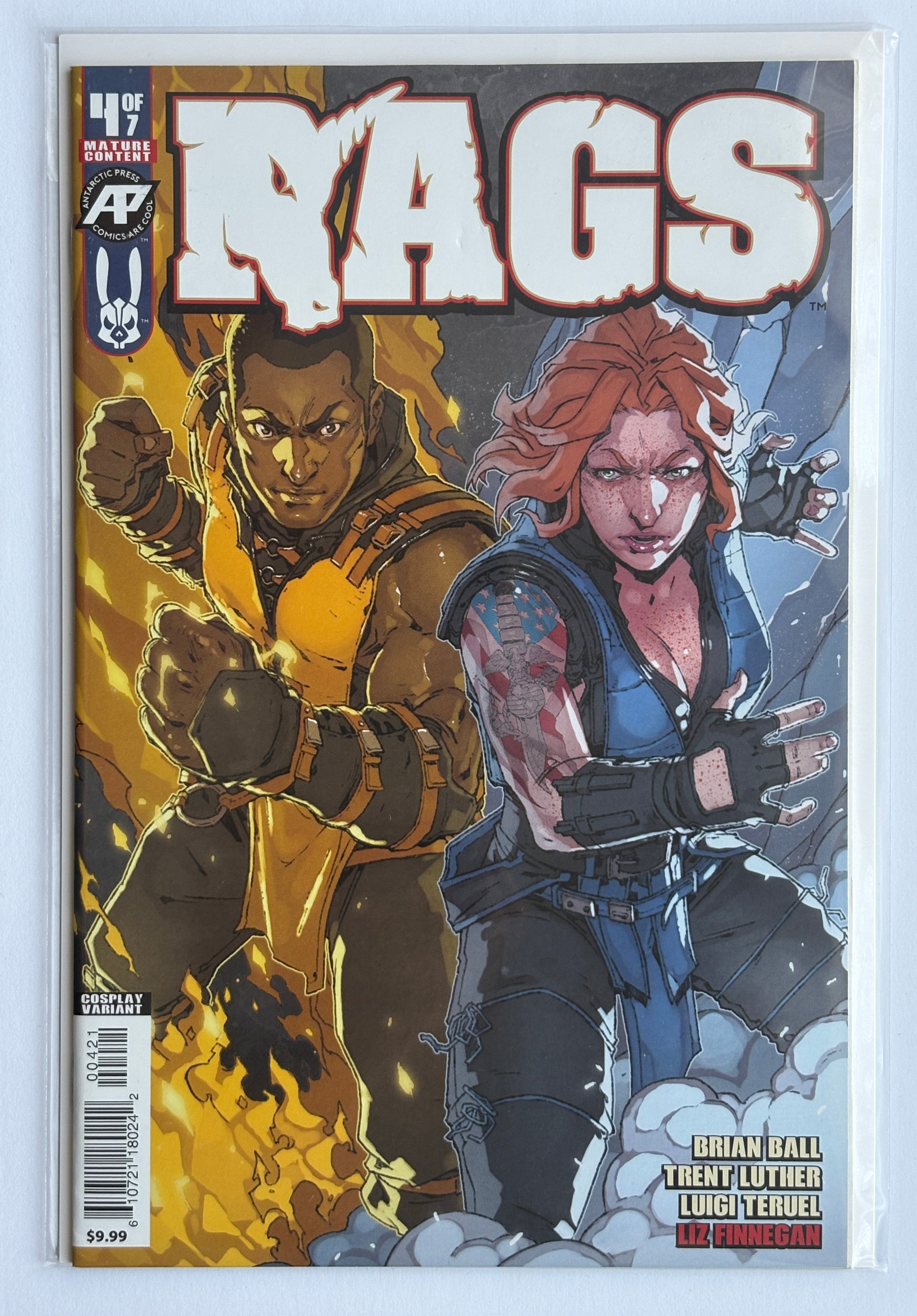 Rags #4 (4 of 7) 1st Printing Cosplay Variant Antarctic Press 2019 FN 6.0
