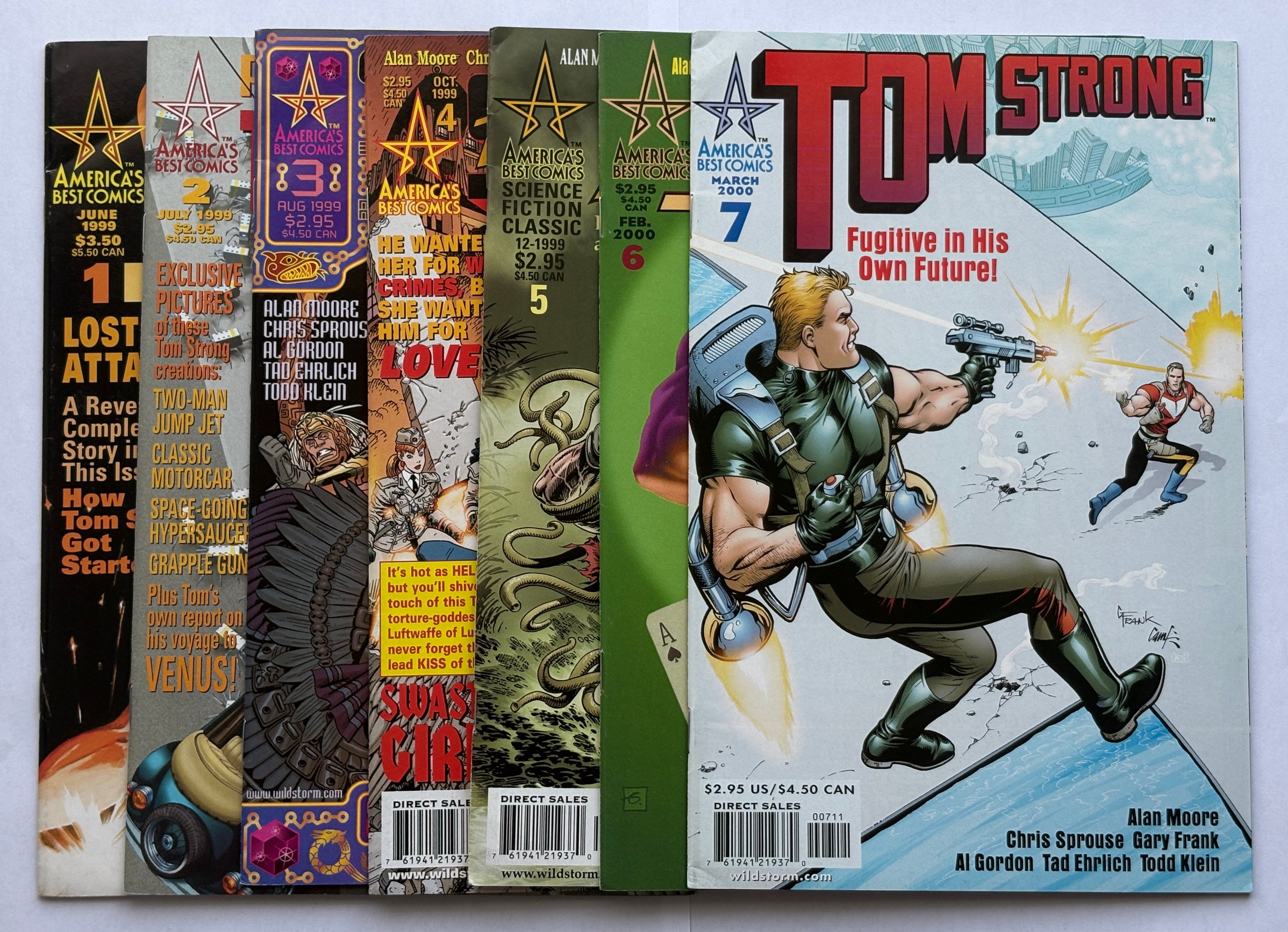 Tom Strong #1 to 7 - (7 Issues) America's Best Comics 1999/2000 VF 8.0