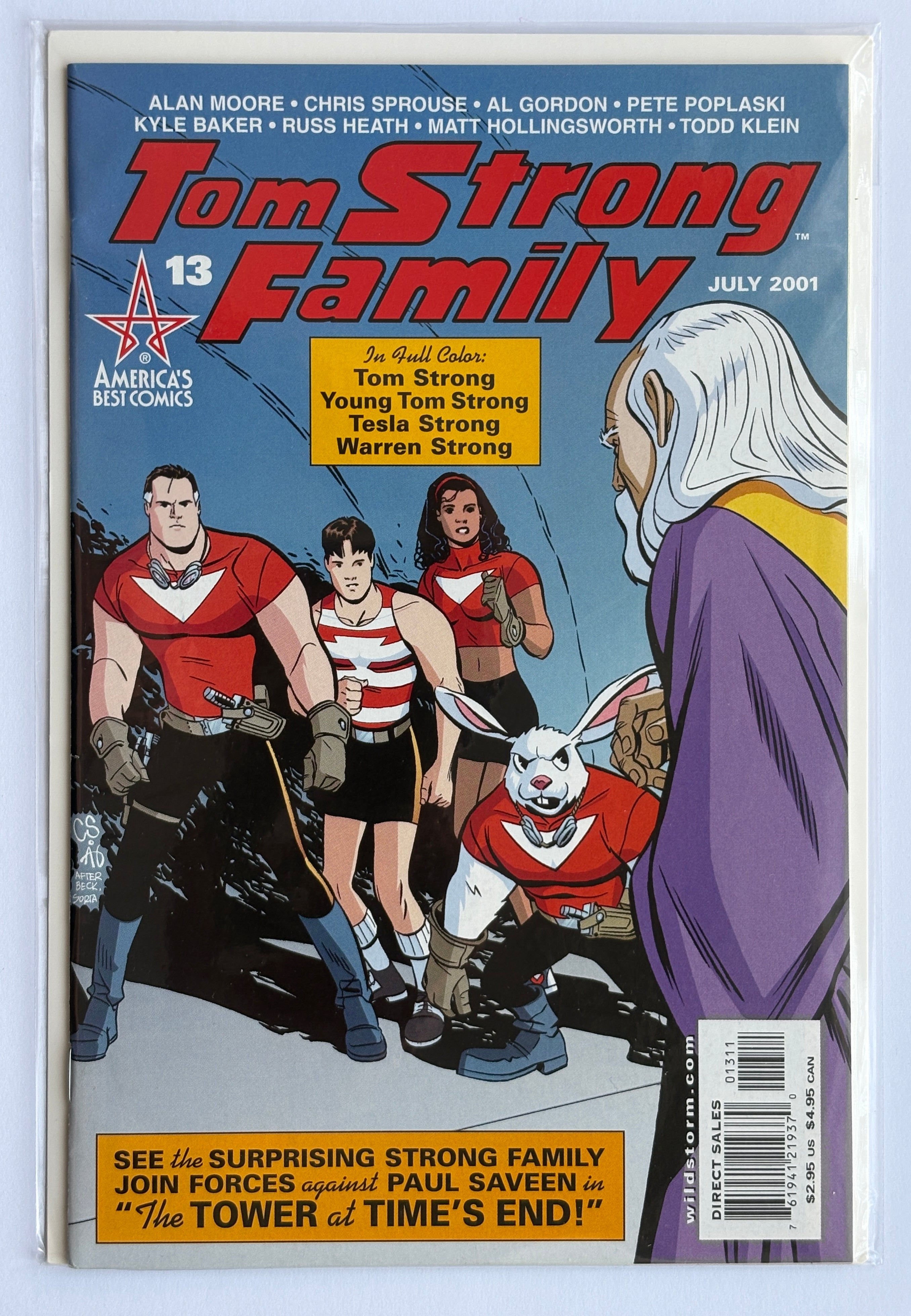 Tom Strong Family #13 - 1st Printing Alan Moore America's Best Comics July 2001 VF 8.0