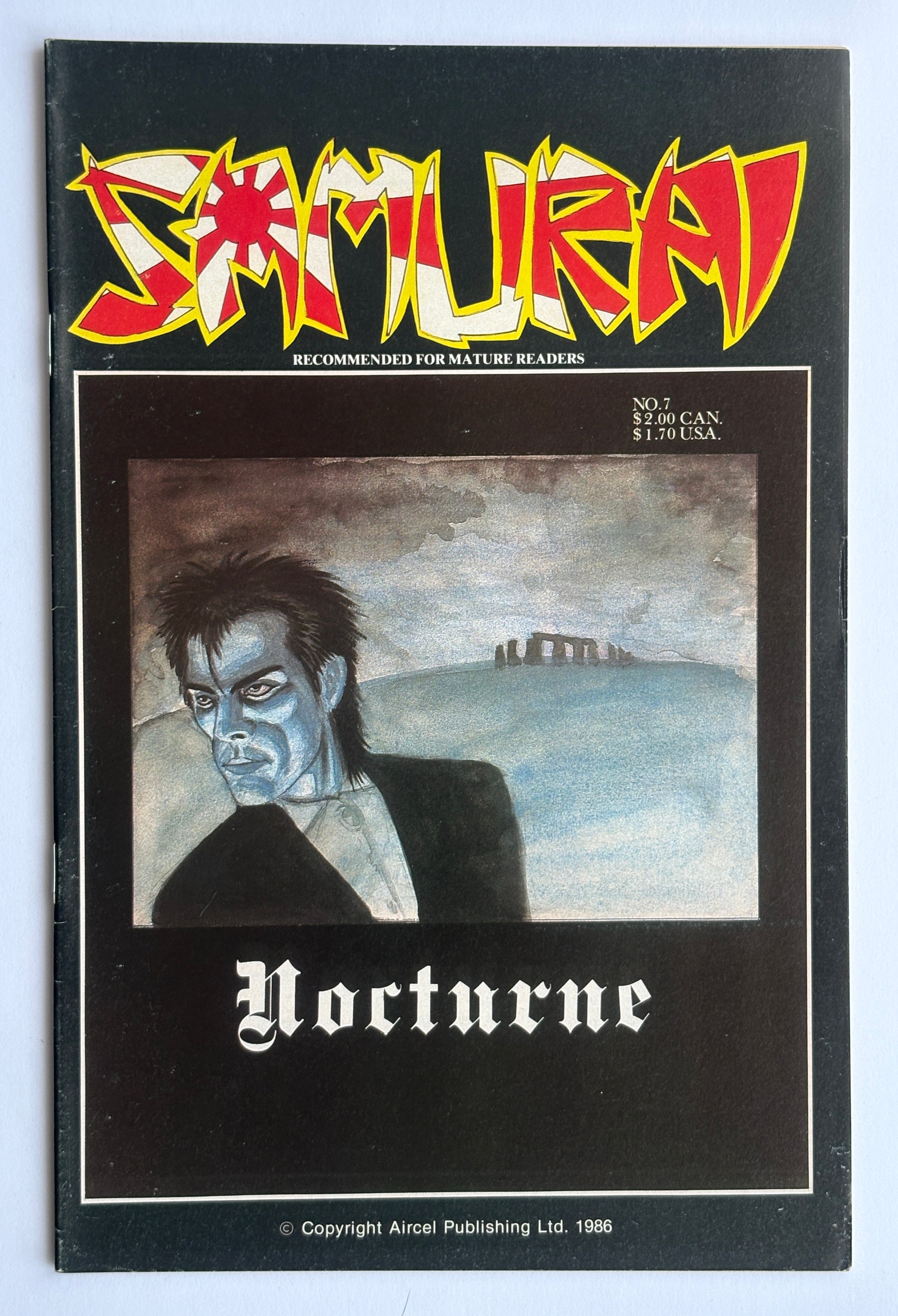 Samurai #7 - Aircel Publishing 1986 VF- 7.5
