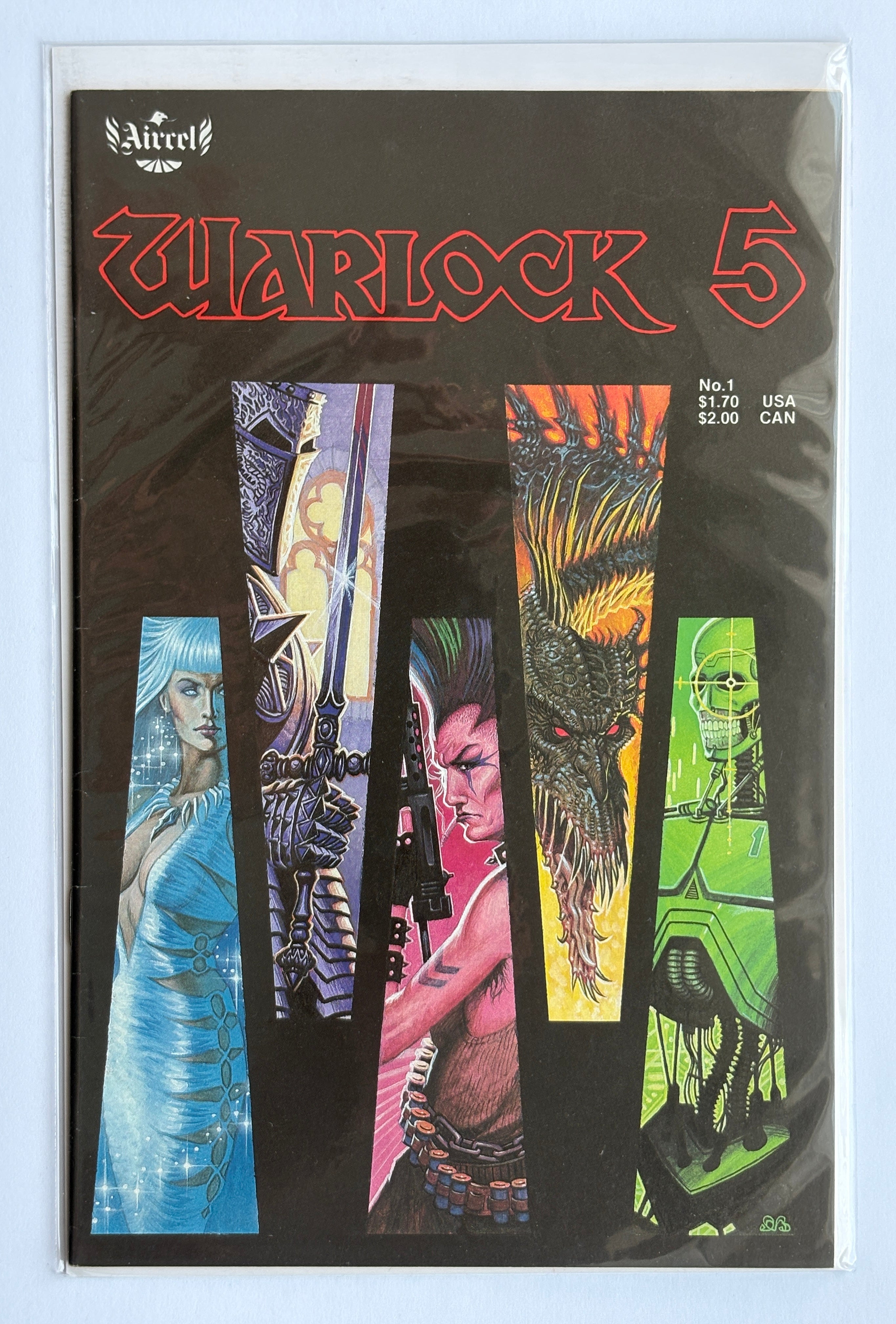 Warlock 5 #1 - Aircel Publishing 1986 F/VF 7.0