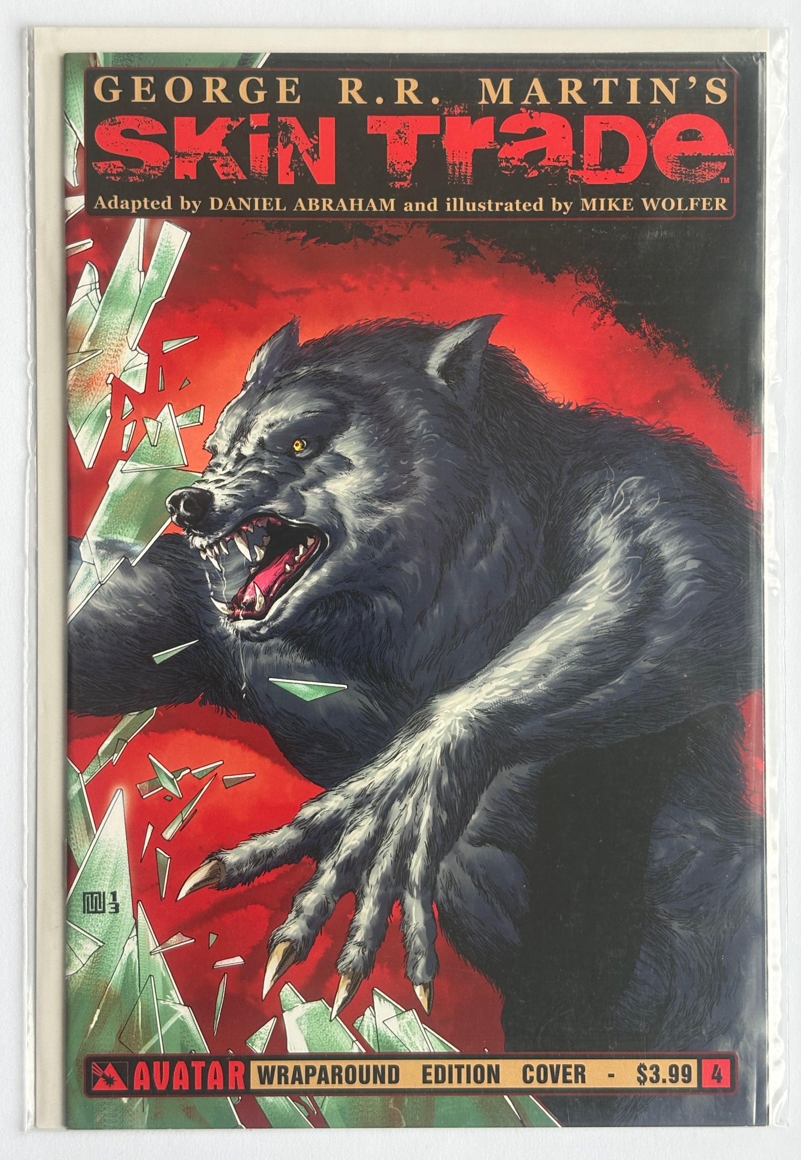Skin Trade #4 - 1st Print Wrap Variant Avatar Press November 2013 VF+ 8.5