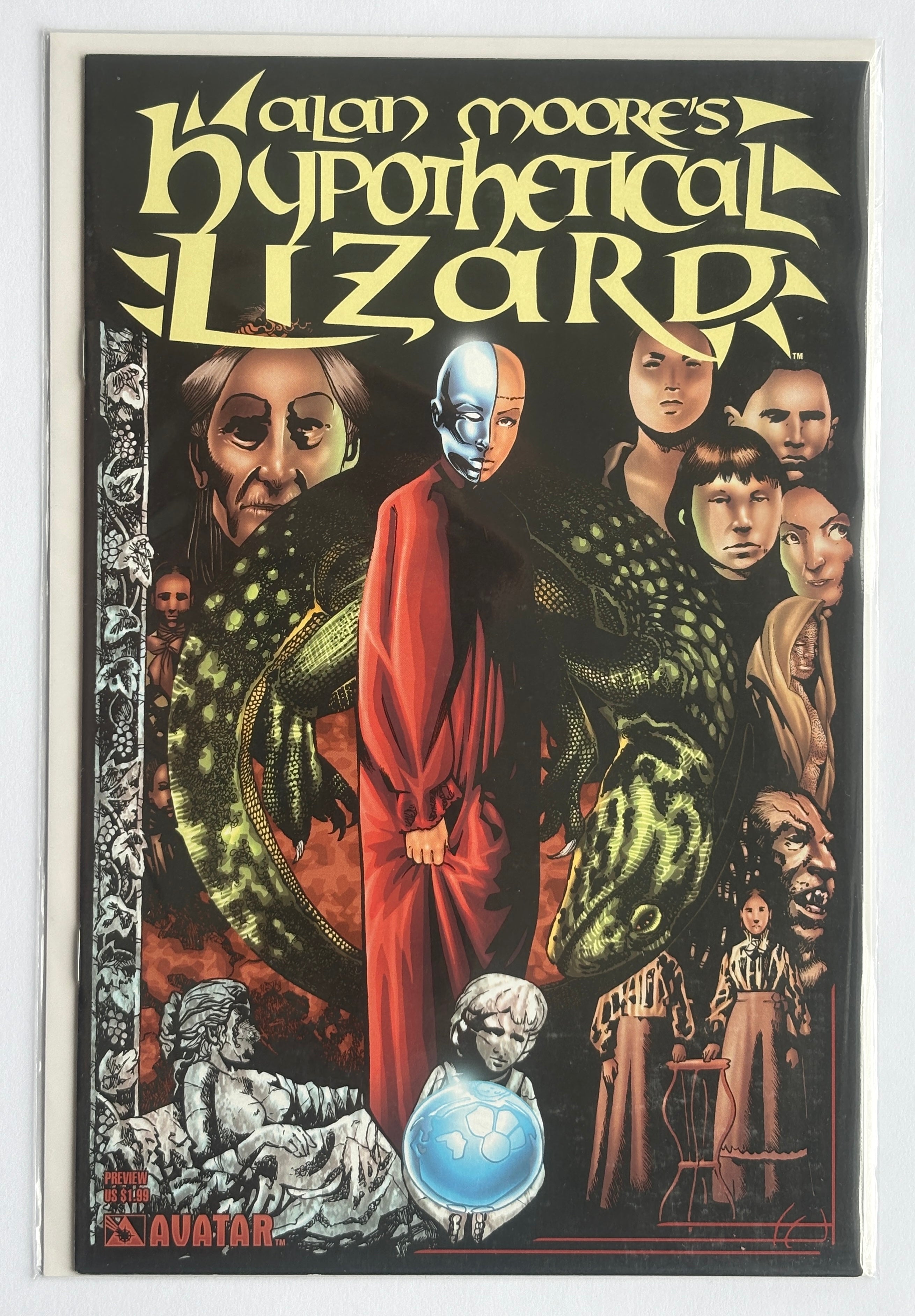 Alan Moore's Hypothetical Lizard Preview - Avatar Press March 2004 VF 8.0
