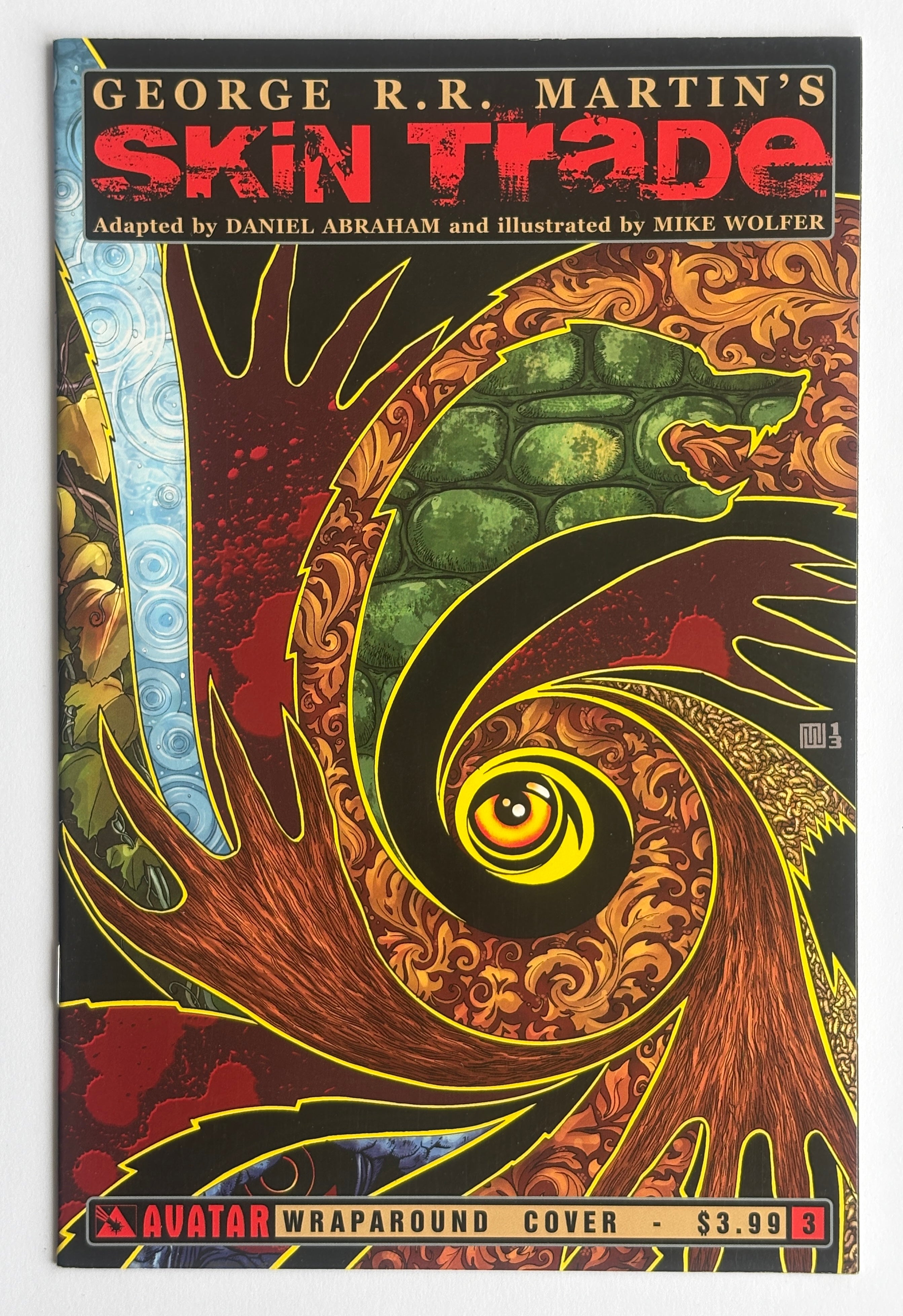 Skin Trade #3 - 1st Print Wrap Variant Avatar Press September 2013 VF 8.0